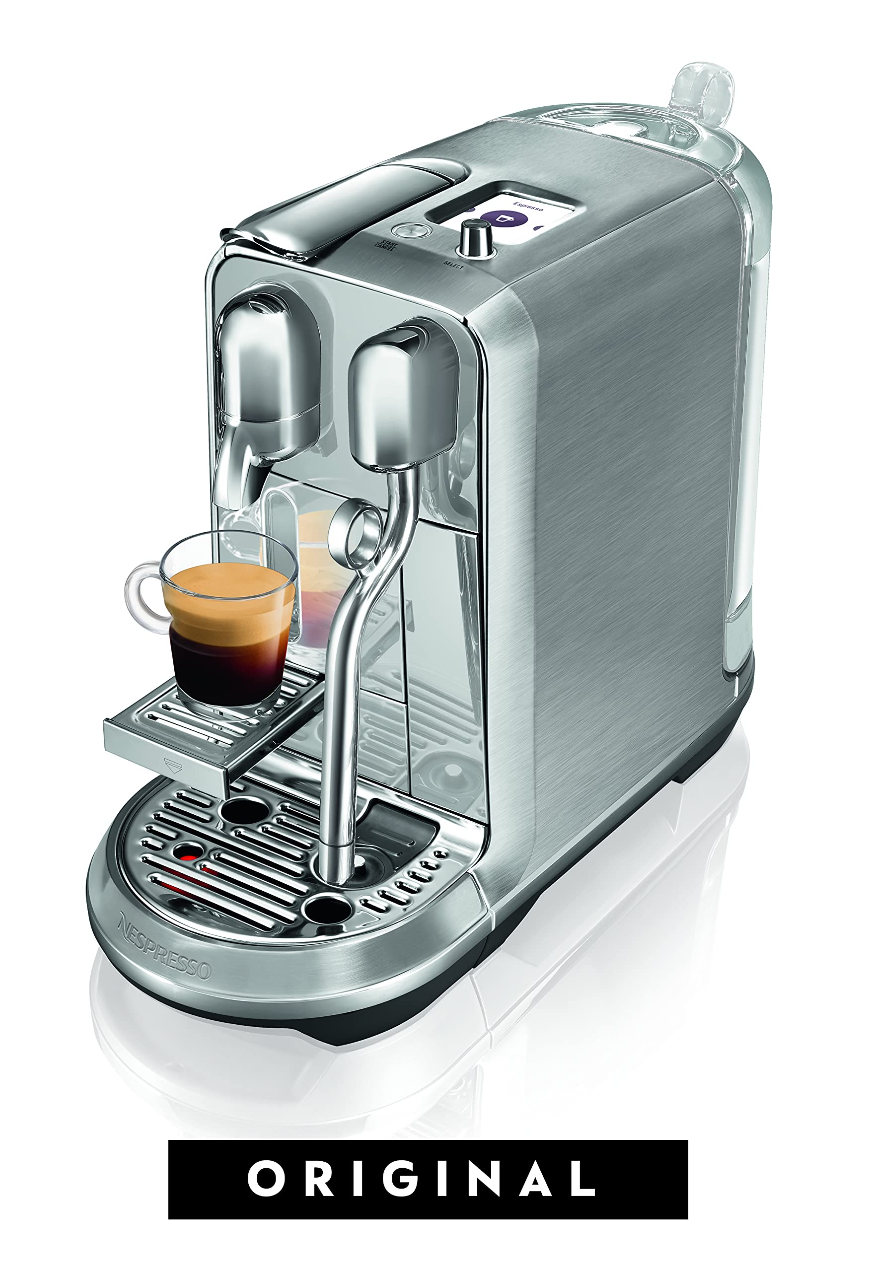 Breville Nespresso Creatista Plus Espresso Machine - Brushed Stainless Steel BNE800BSSUSC with OriginalLine Capsules | Ristretto Intenso Dark Roast Coffee Pods for Home & Office Brewing