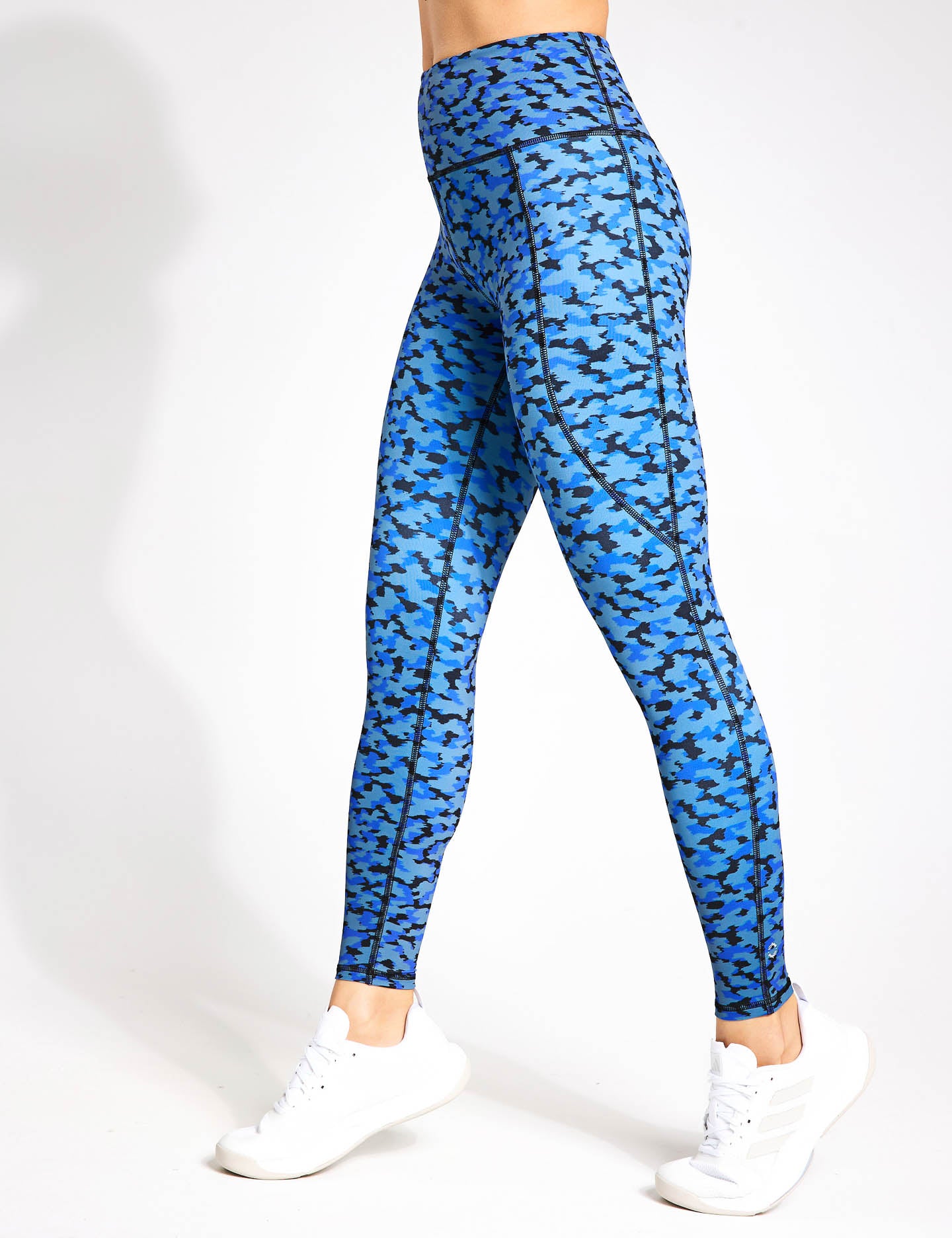 Josi Legging - Blue Forest Print High Waist Yoga Pants for Women | Comfortable Workout Leggings for Running, Gym & Lounge