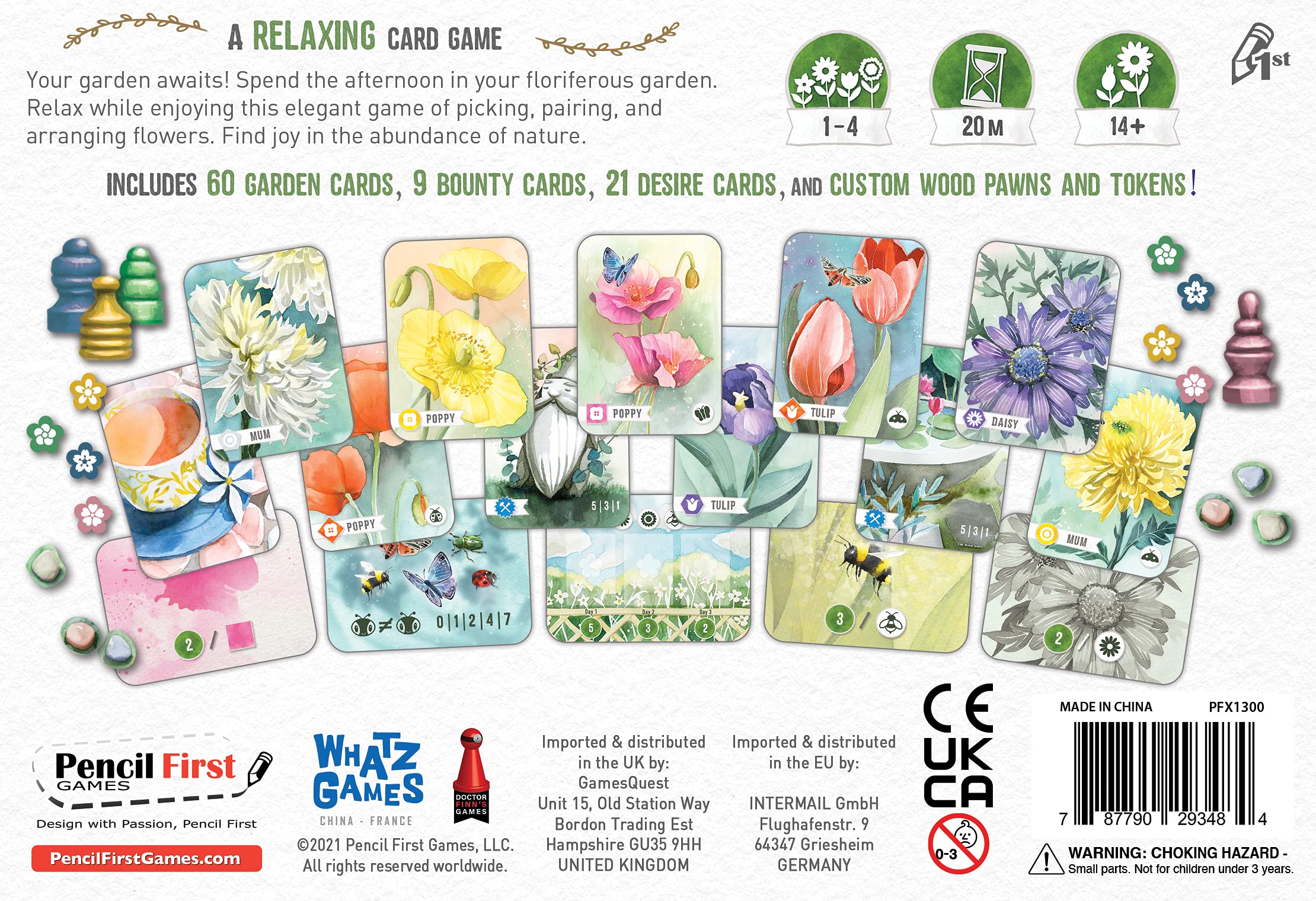 Floriferous Card Game - Relaxing Garden Strategy Game for 1-4 Players | Arrange Flowers & Create Stunning Gardens | Perfect for Family Game Nights & Stress Relief