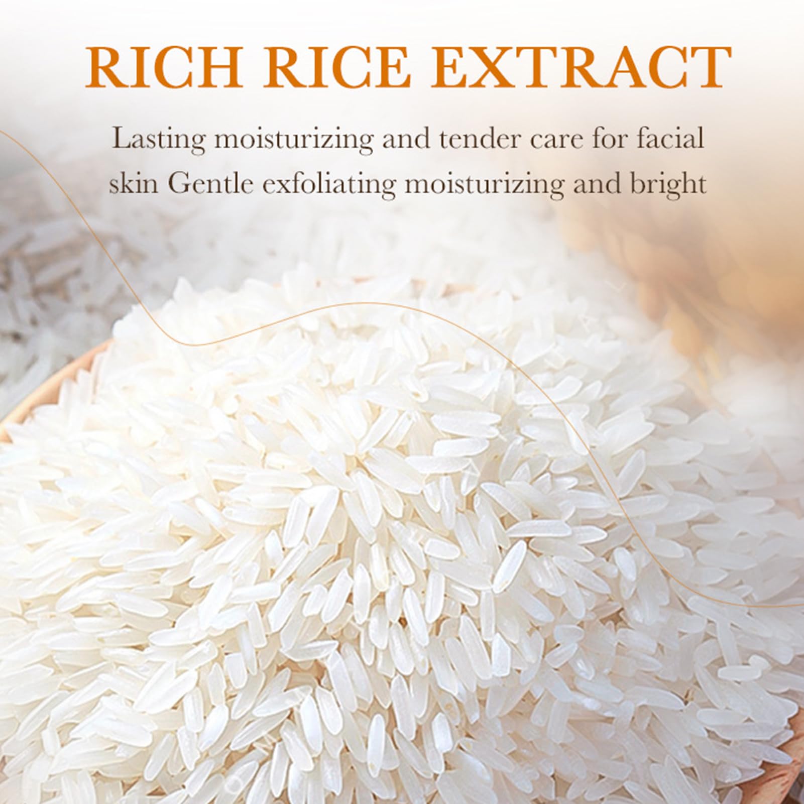 Gentle Rice Facial Cleanser with Silicone Brush - Amino Acid Foaming Face Wash for Sensitive & Acne-Prone Skin | Hydrating Daily Cleanser for Dry Skin | Perfect for Morning & Night Skincare Routine