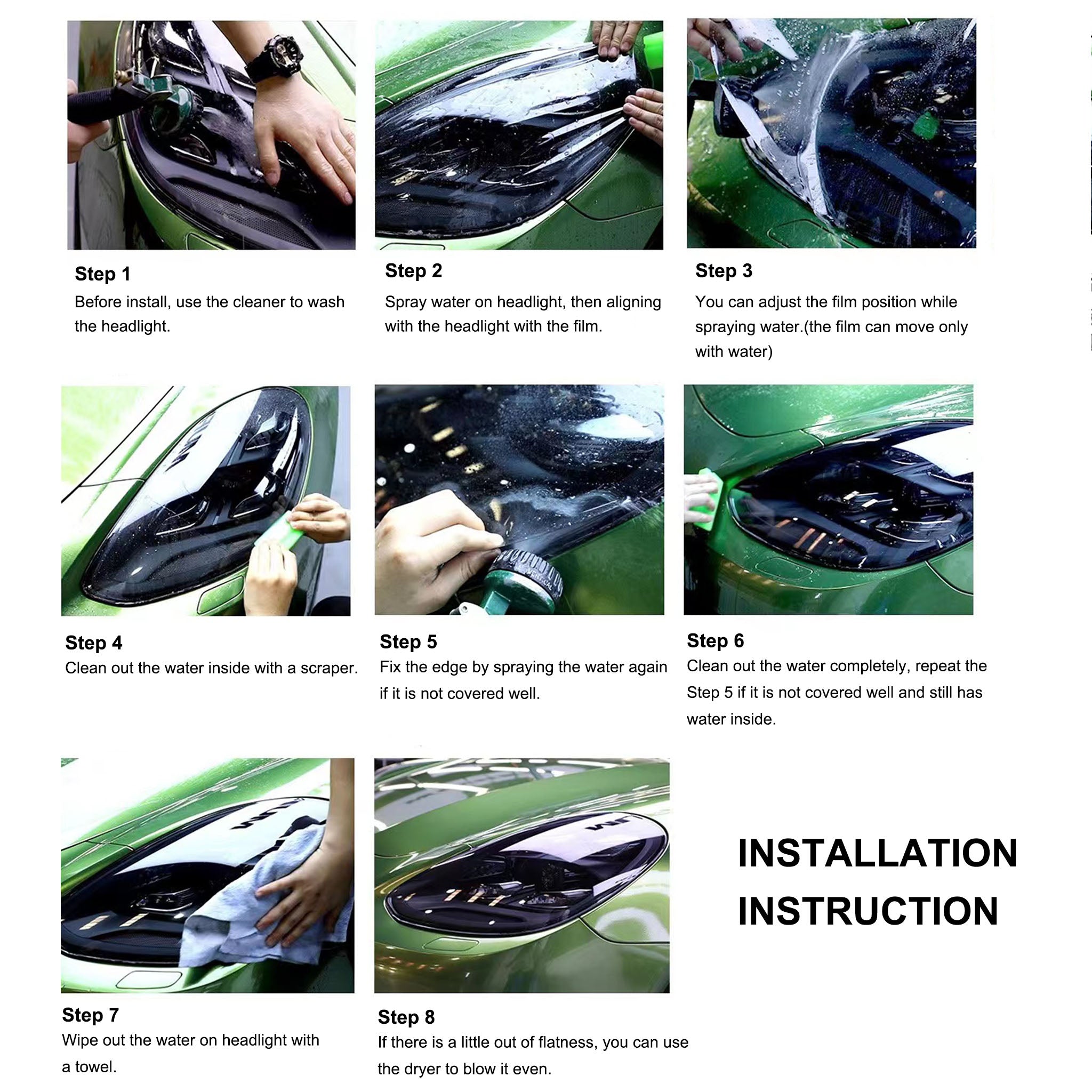 Premium UV Activated Taillight Protective Film for Tesla Model 3/Y/X/S/Highland - Sleek, Durable & Customizable Tint | Enhance Style & Protection for Night Driving & Car Shows