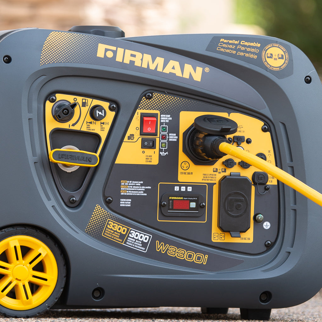 3300W Portable Inverter Gas Generator with Recoil Start - Quiet, Reliable Power for Camping, RV Trips & Emergency Backup