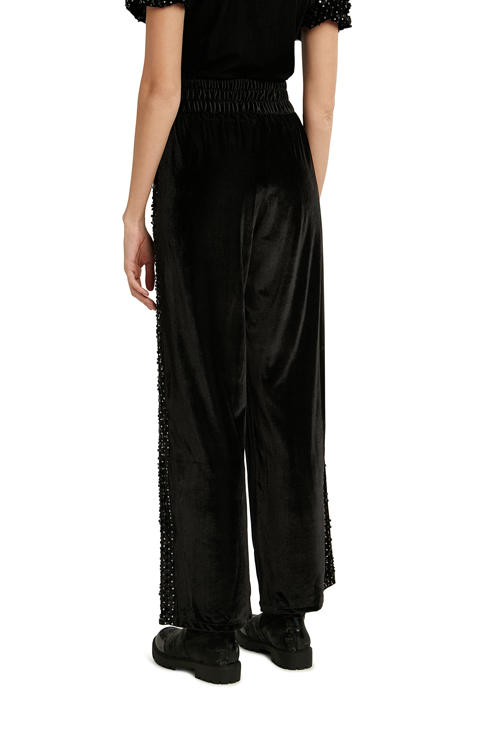 Desigual Women's Knit Long Pants - Comfortable Stretch Casual Trousers for Everyday Wear | Perfect for Office, Travel & Lounge