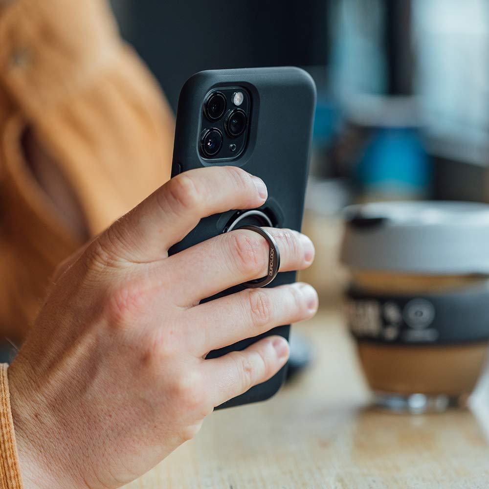 Quad Lock Phone Ring & Stand - Universal Phone Grip Holder for iPhone, Samsung & More - Perfect for Driving, Cycling & Hands-Free Use