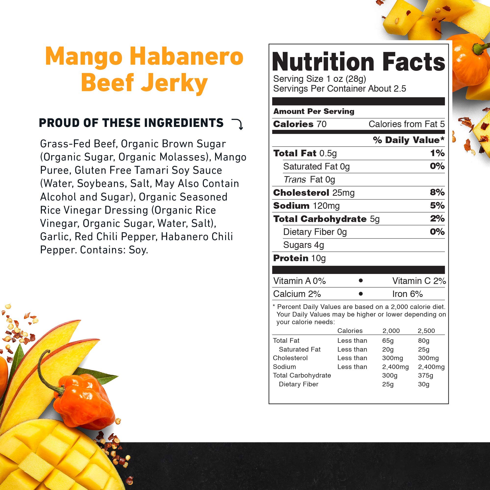 Country Archer Grass-Fed Beef Jerky Variety Pack - 3 Pack of 2.5oz Premium Beef Jerky Snacks with Original, Mango Habanero & Teriyaki Flavors | High Protein Keto-Friendly Snack for Hiking, Camping & Office | Gluten-Free Natural Meat Jerky