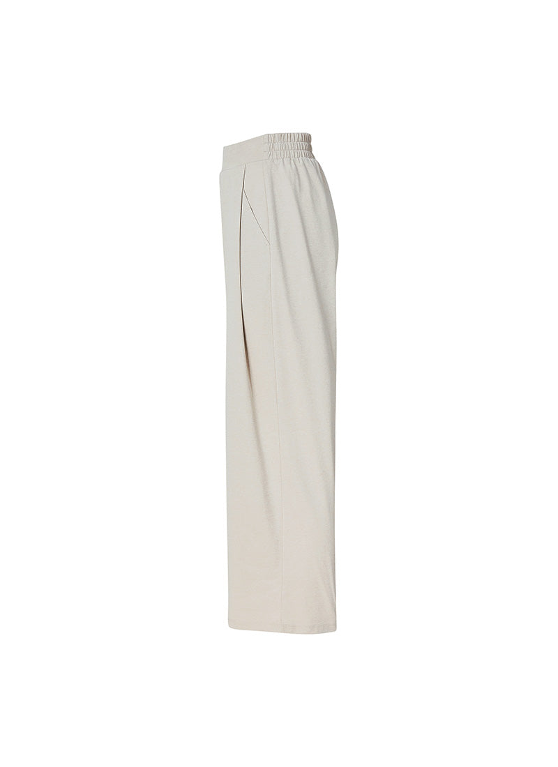 Ecodex All Banding Semi Wide Pants for Women - Comfortable Stretch High Waist Trousers for Work, Office & Casual Wear