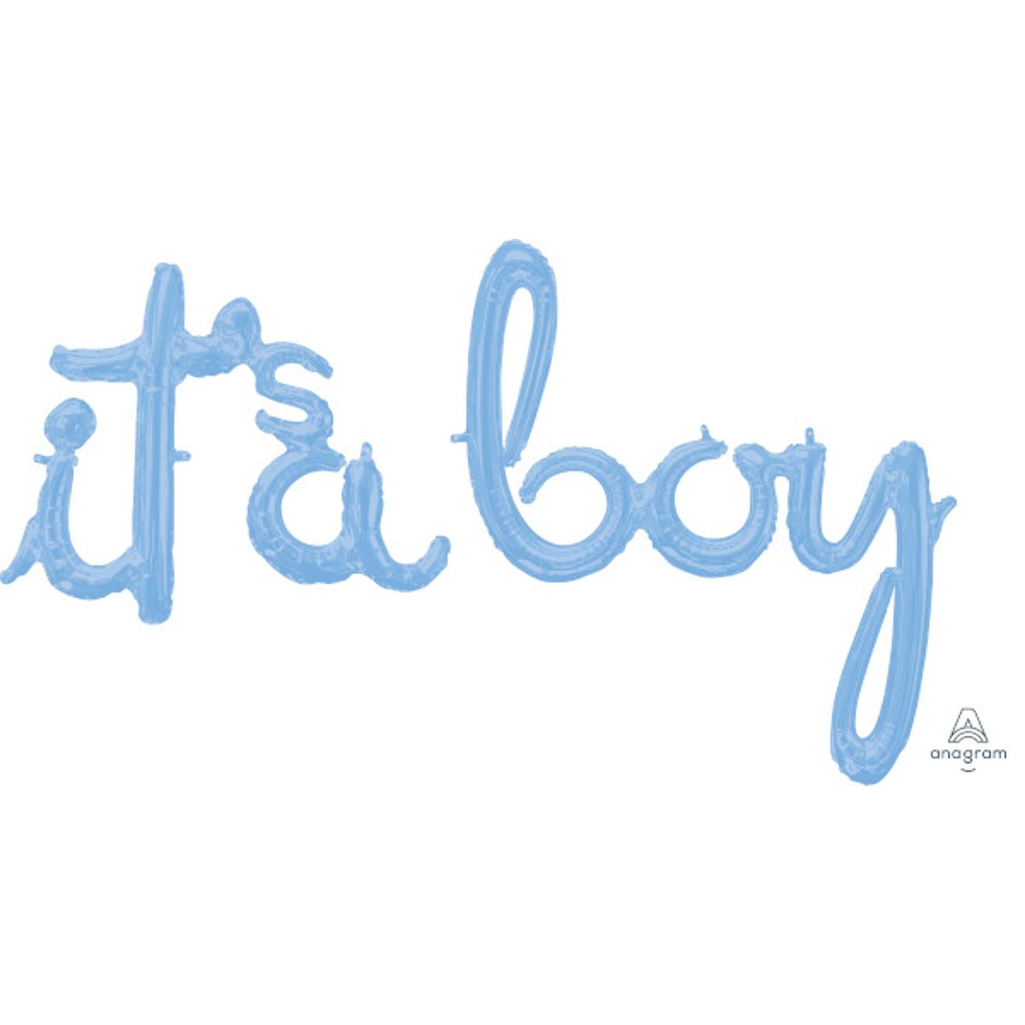 It's A Boy Pastel Blue Balloons - 50 Pack Baby Shower Decorations for Gender Reveal Party, Newborn Celebration & Nursery Decor