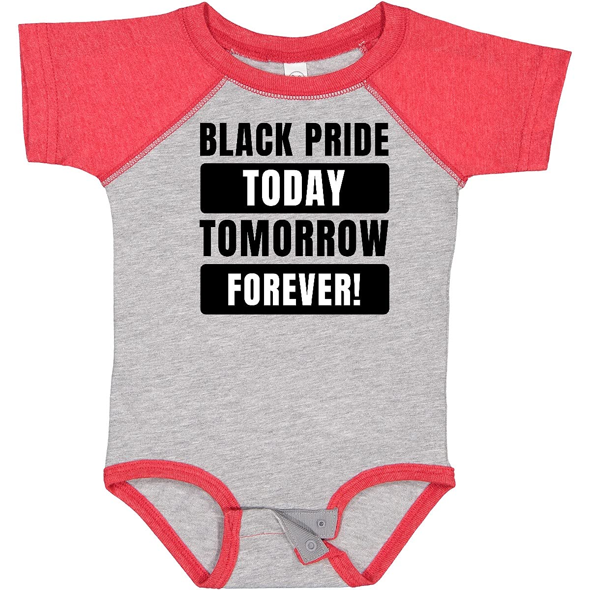 Inktastic Black History Month Black Pride Today Tomorrow Forever Baby Bodysuit - Soft Cotton Onesie for Infants & Toddlers - Celebrate Black Culture & Heritage - Perfect for Holidays, Family Photos & Everyday Wear