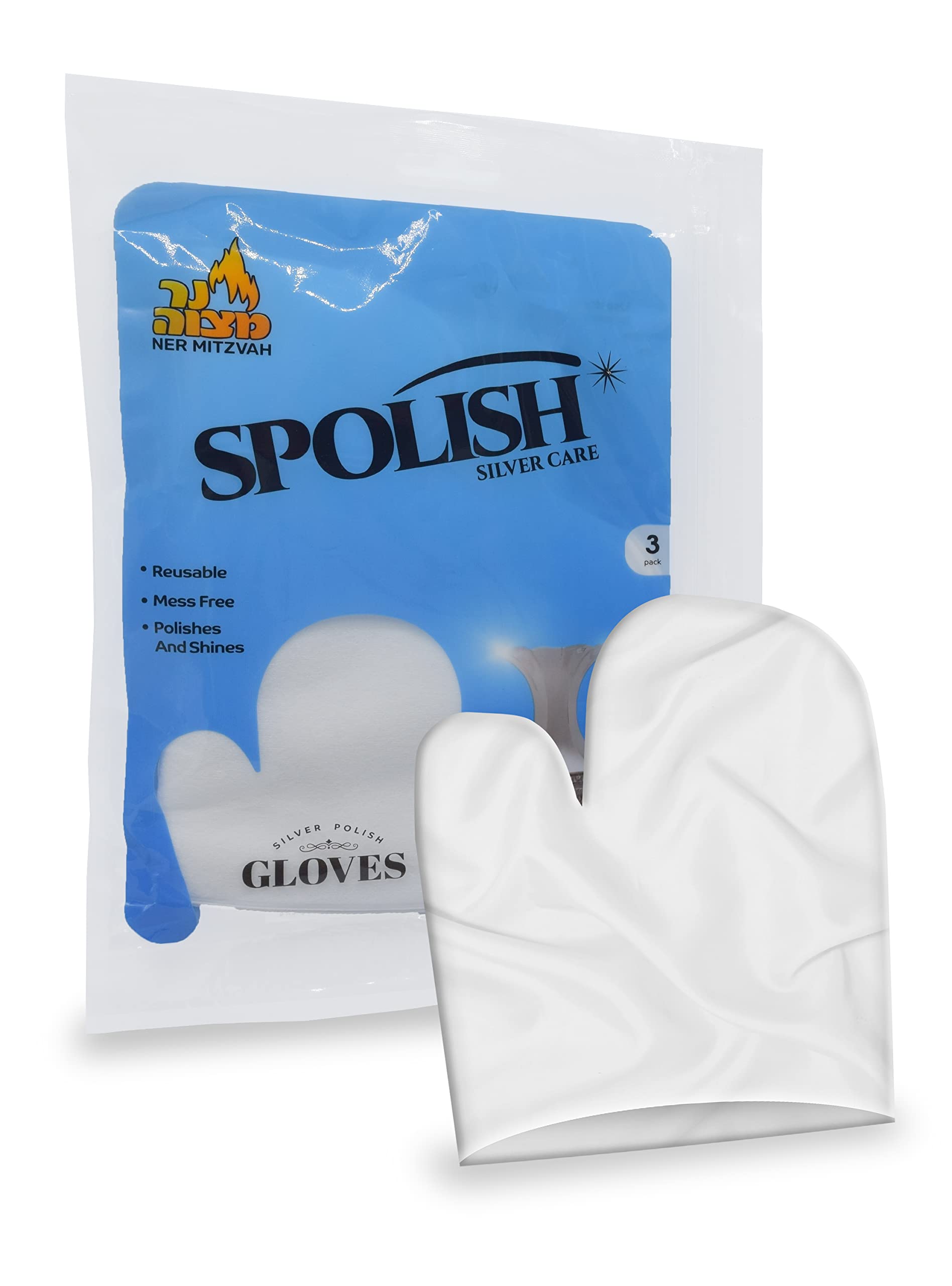 Premium Silver Polishing Gloves (3-Pack) – Reusable & Instant Shine for Jewelry, Watches, Silverware – Quick Tarnish Remover – 100% Cotton – Perfect for Home Cleaning, Gift Wrapping & Travel Jewelry Care
