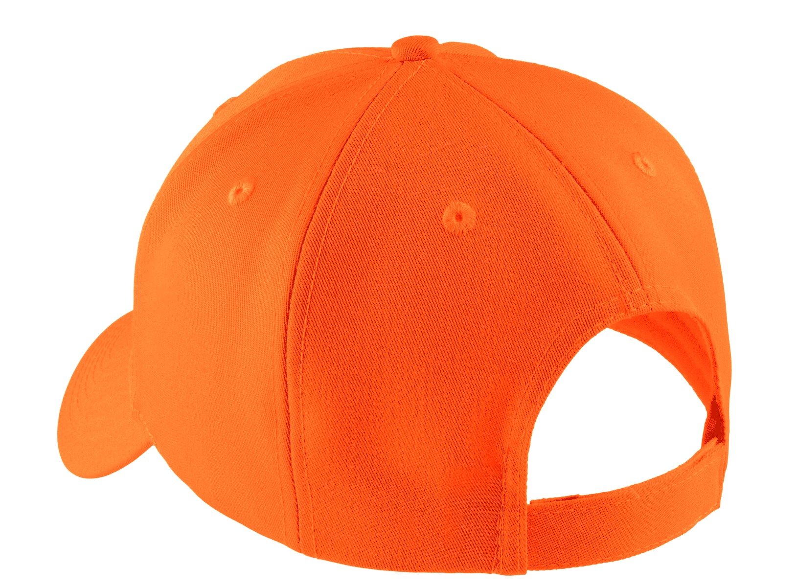 High Visibility Solid Color Cap with Hook & Loop Closure - Perfect for Outdoor Work, Running, and Safety Activities