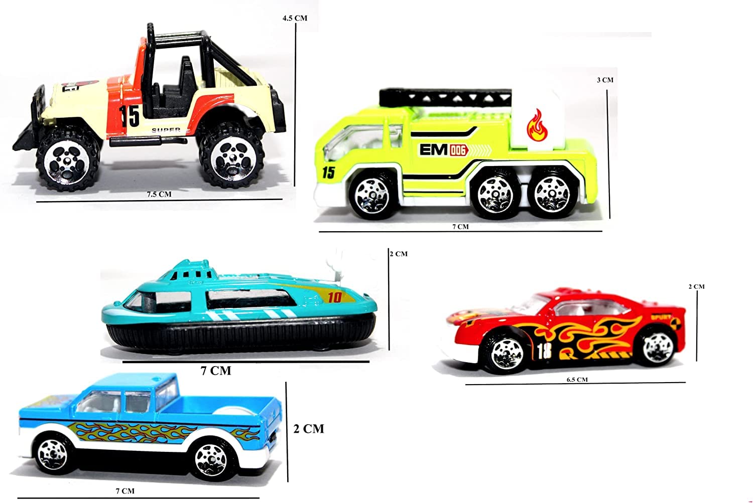 LitTOLS 5-Piece Emergency Vehicle Toy Set for Kids - Die-Cast Metal & Plastic Police, Fire Truck, Ambulance Toys for Boys & Girls | Perfect for Role Play, Birthday Gifts & Learning Emergency Services