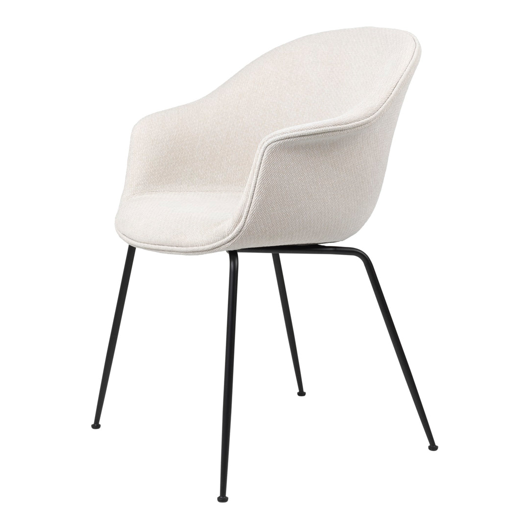 Bat Dining Chair with Conic Base - Fully Upholstered Modern Kitchen & Dining Room Furniture for Home Decor