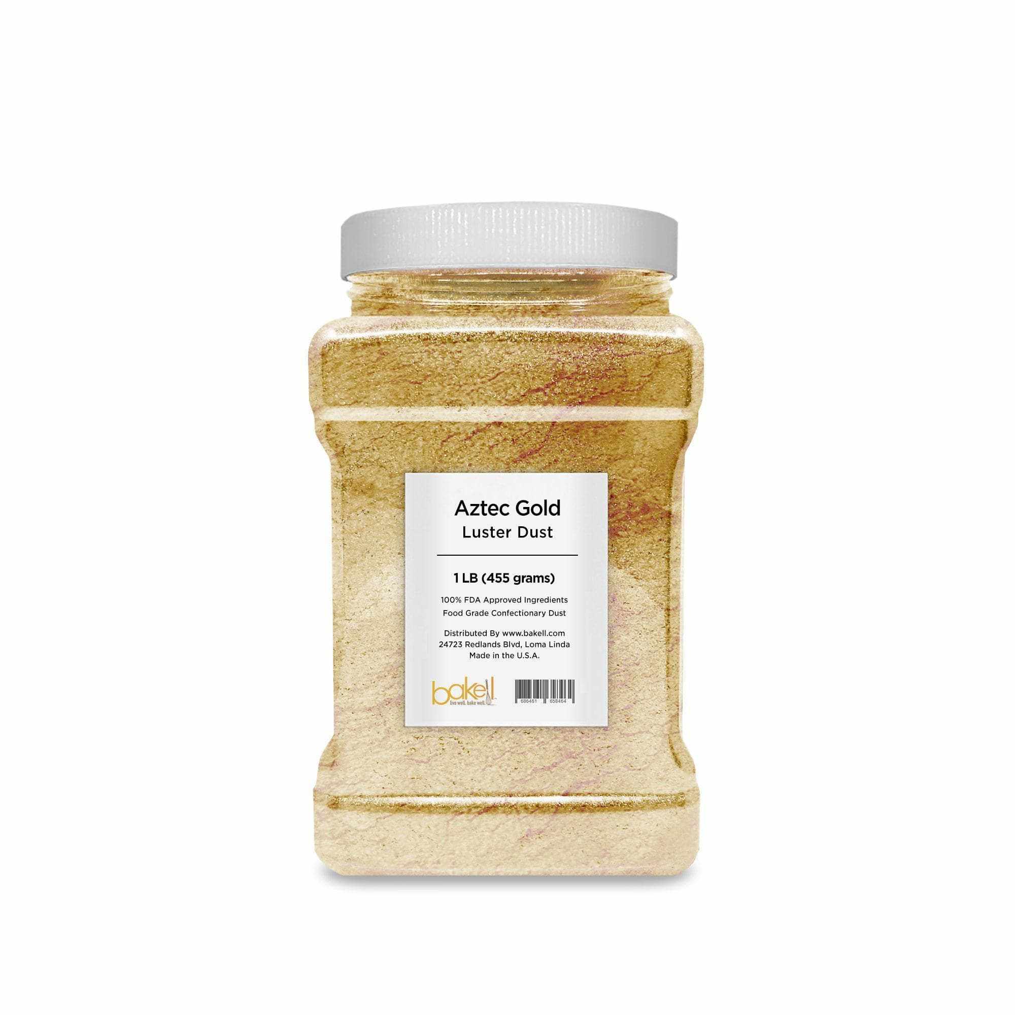 Premium Aztec Gold Luster Dust for Cake Decorating - Edible Food Grade Glitter Powder for Baking, Candy, Cookies & Cupcakes - Perfect for Wedding Cakes, Birthday Parties & DIY Desserts