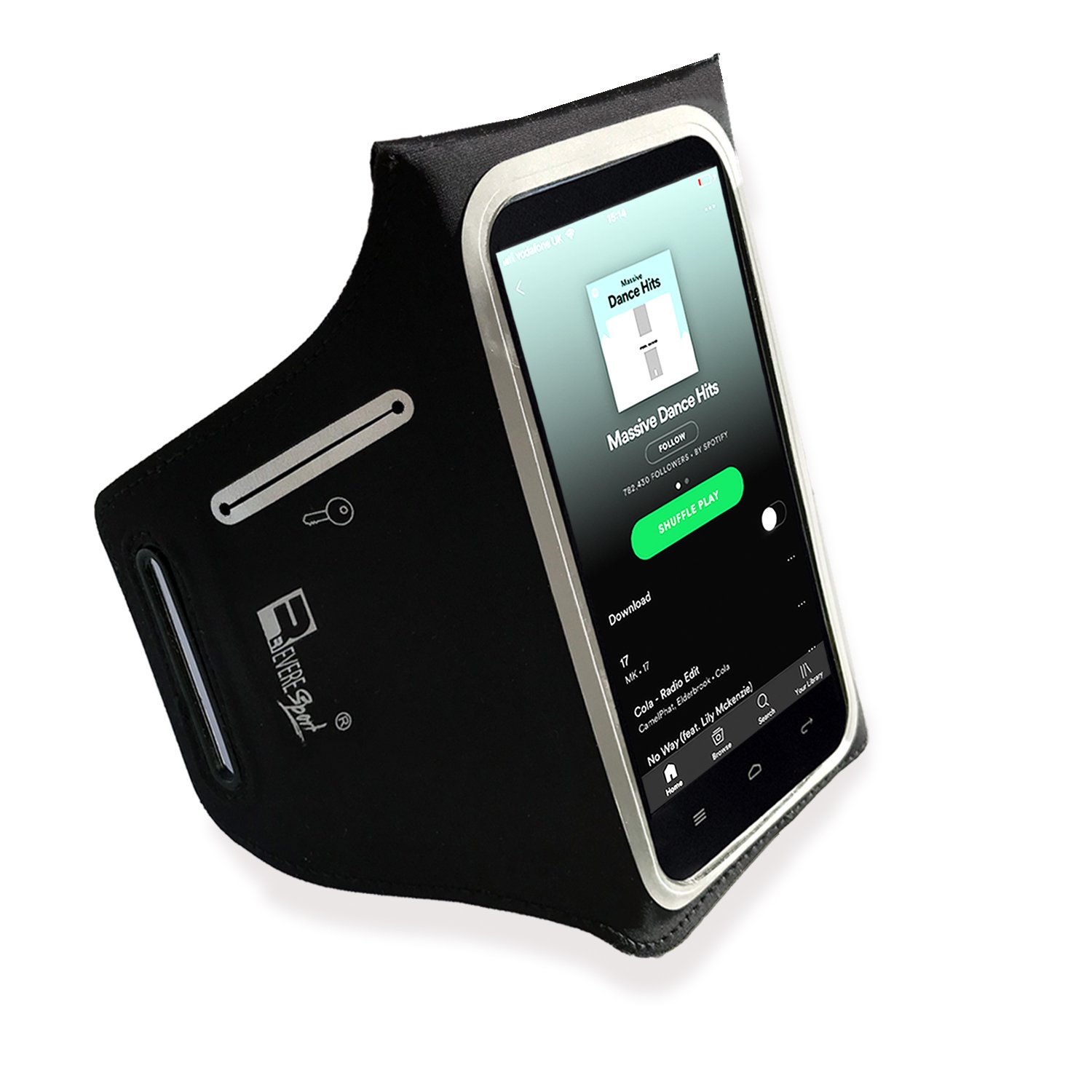 Waterproof iPhone Pro 16/15/14/13/12 Running Armband with Extra Pockets - Secure Phone Holder for Sports, Gym Workouts, Jogging & Outdoor Activities | Carry Keys, Cash & Credit Cards Safely