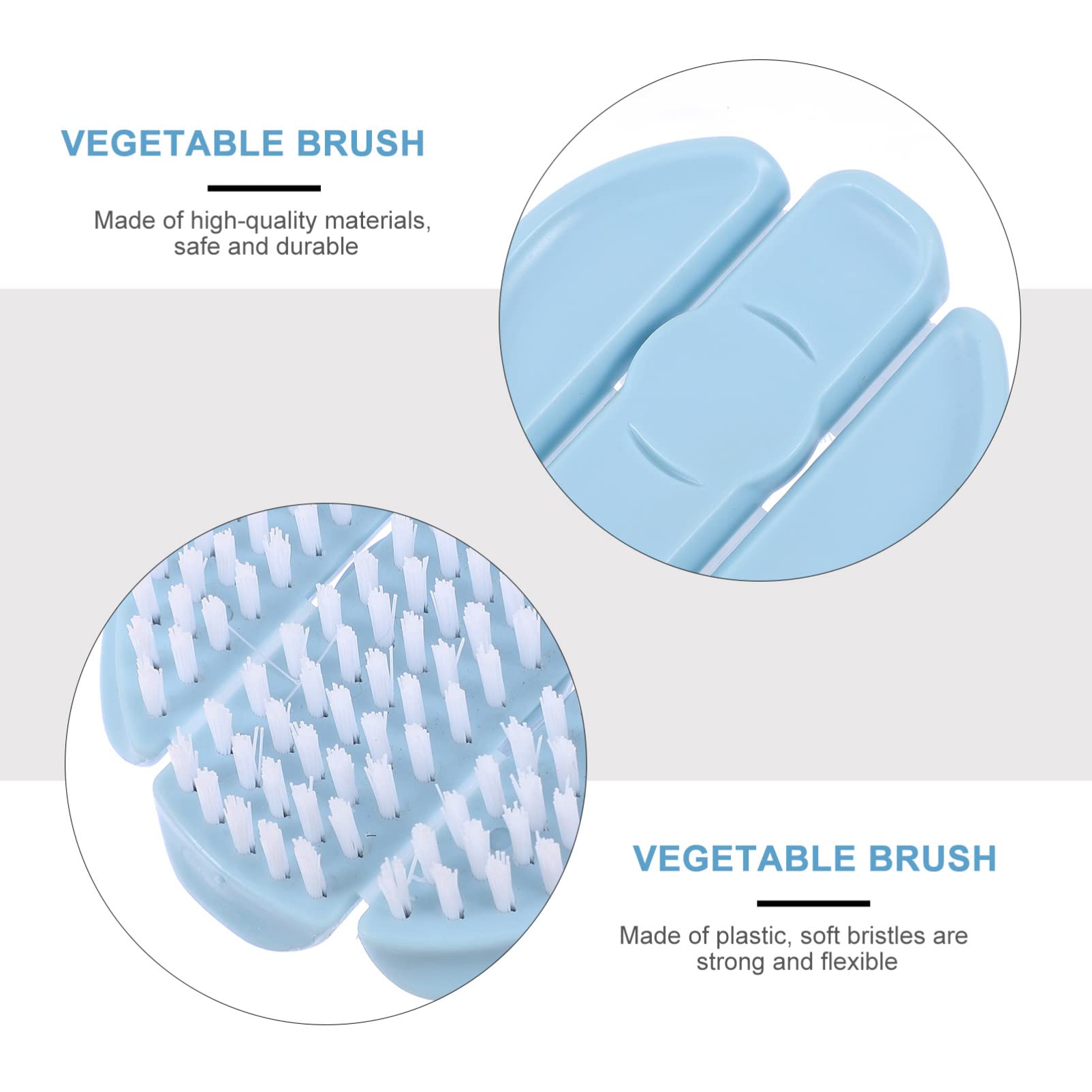 Baluue 3-Pack Plastic Cleaning Scrubber Brush Set for Fruits, Vegetables, Pans & Pots – Durable Kitchen Scrubber for Effortless Cleaning | Perfect for Home, Restaurant & Outdoor Use