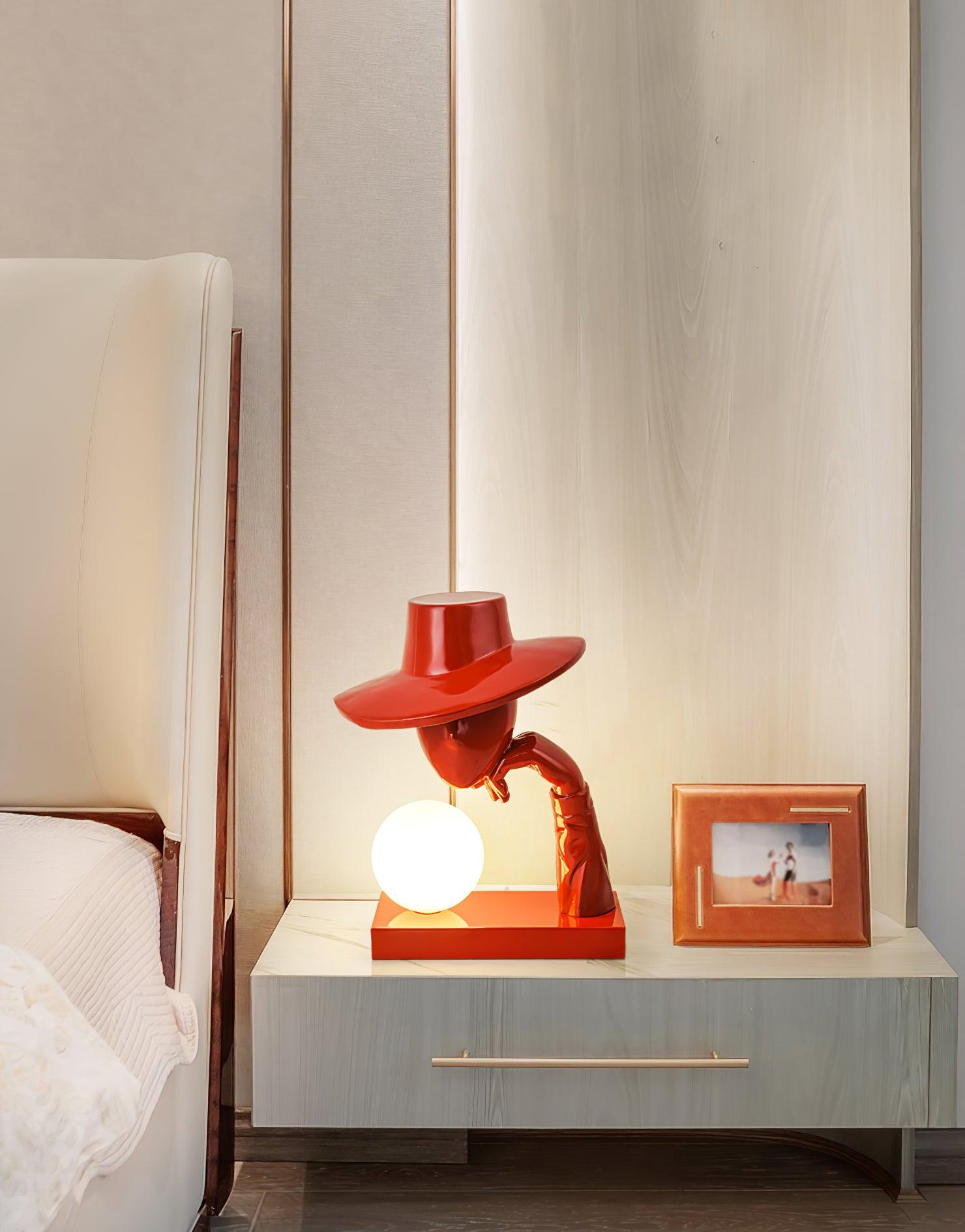 Juni Resin Novelty Lamp - Unique Handmade Resin Night Light for Home Decor, Bedroom, Living Room, and Gifts | Perfect for Relaxation, Ambiance, and Aesthetic Lighting