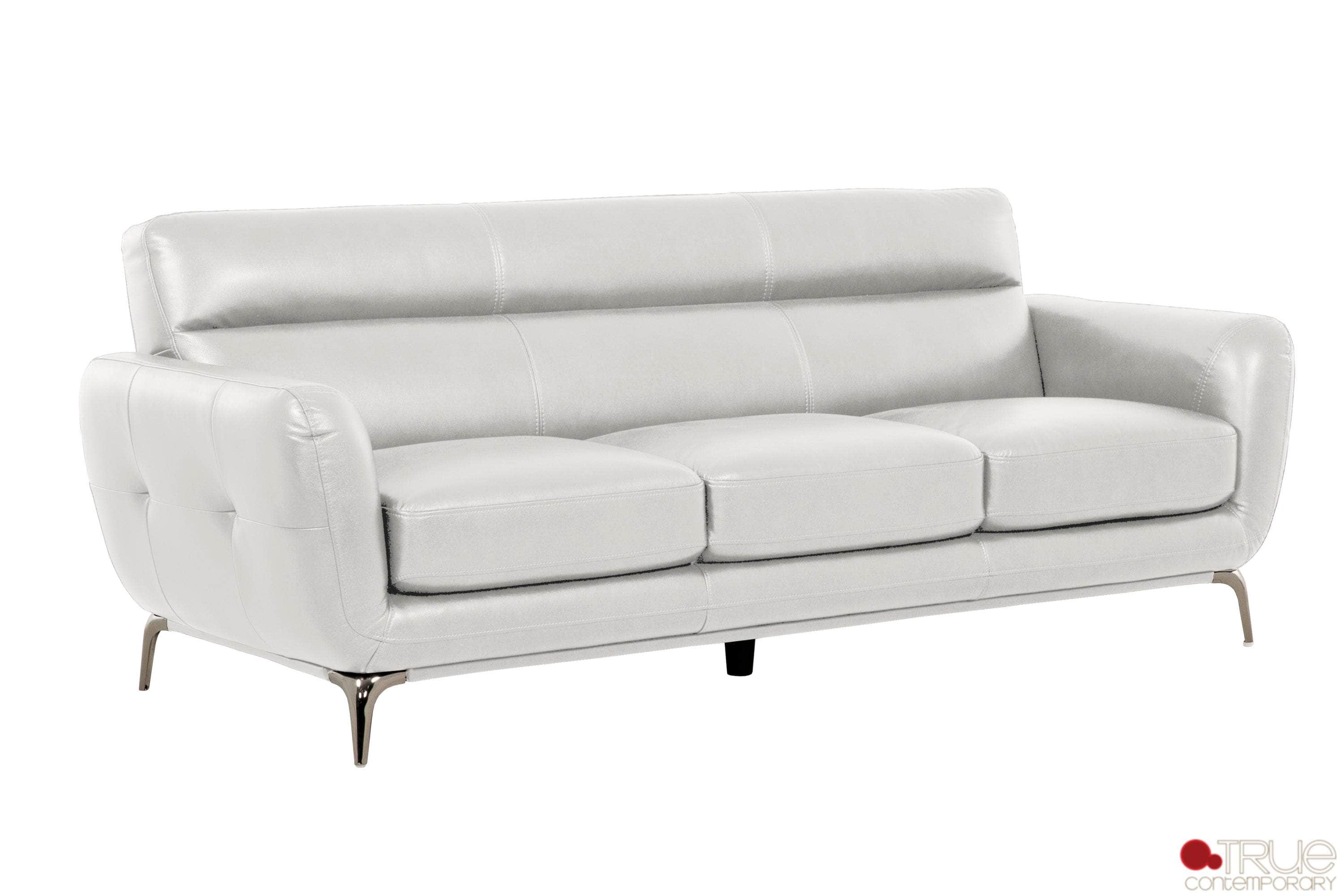 William Tufted Faux Leather Sofa - 2 Color Options | Modern Tufted Vegan Leather Couch for Living Room, Office & Lounge