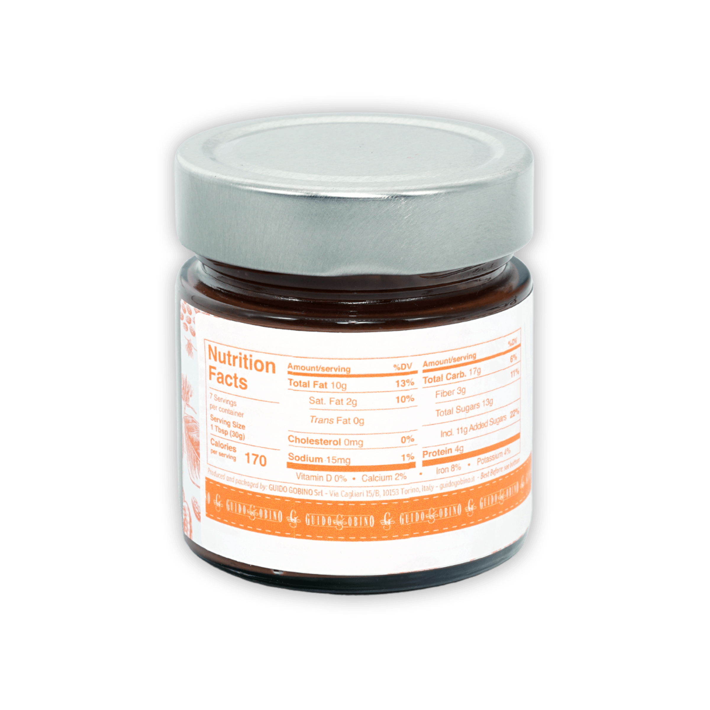 Guido Gobino Crema Gianduja Hazelnut Chocolate Spread with Crunchy Hazelnut Grains - Perfect for Breakfast, Desserts & Gift Giving