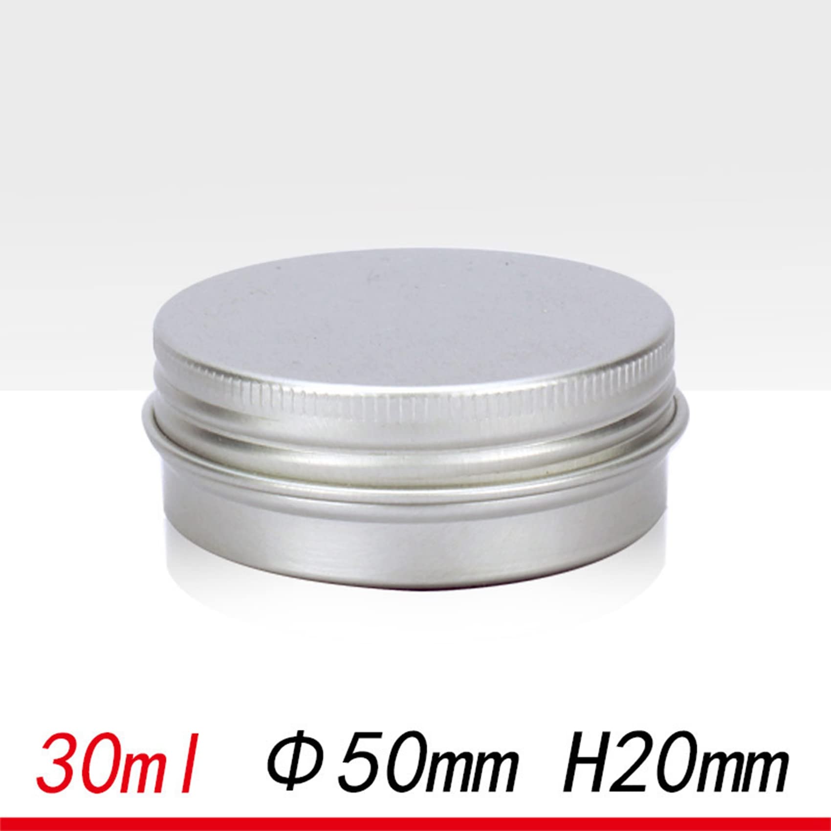 30ml Silver Small Aluminum Round Lip Balm Containers with Screw Cap - Pack of 48 for DIY Lip Balm, Candles, Tea & Essential Oils - Perfect for Home Crafting, Gifts & Small Business Packaging