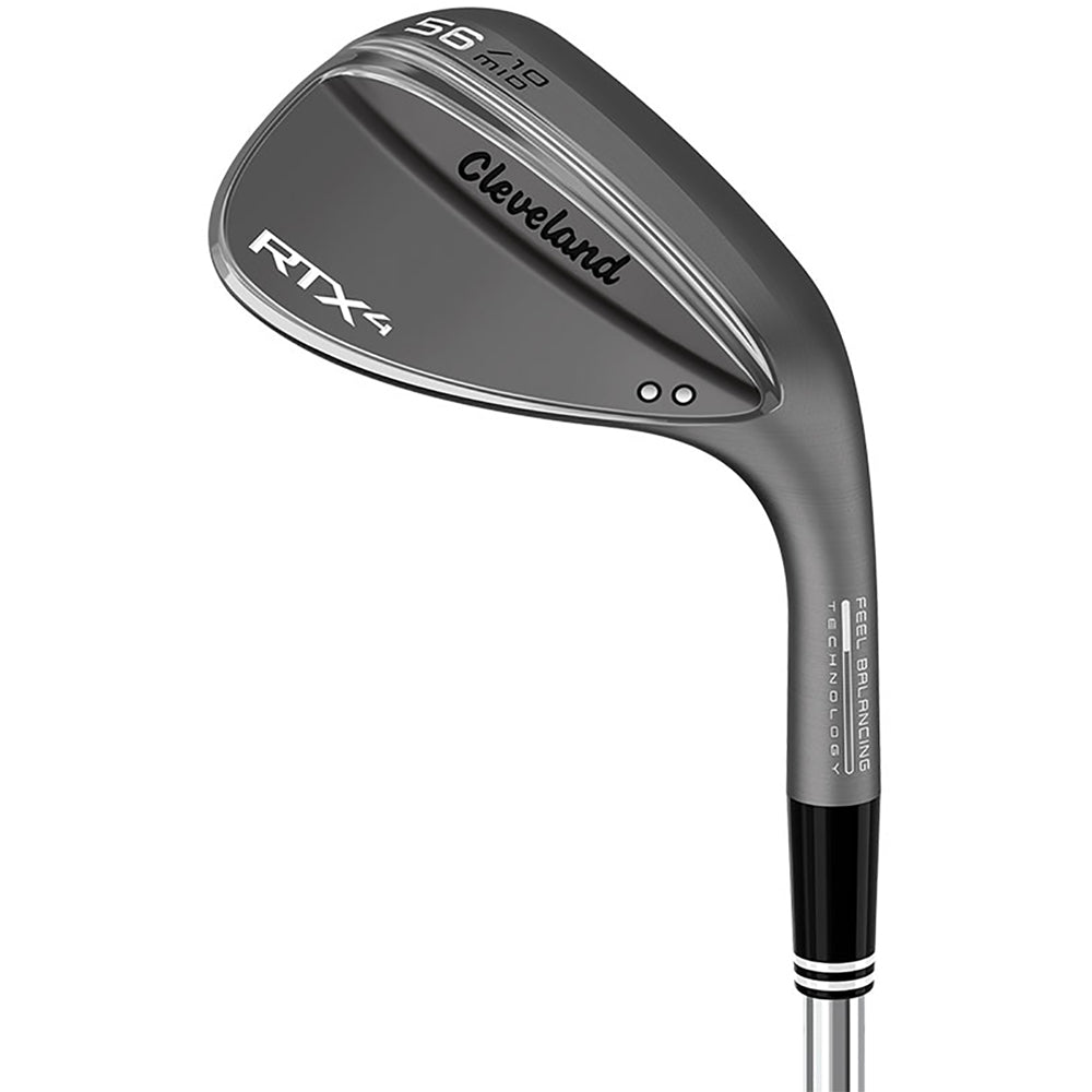 Cleveland RTX 4 Black Satin Right Hand Men's Golf Wedge - Perfect for Short Game Precision and Bunker Shots