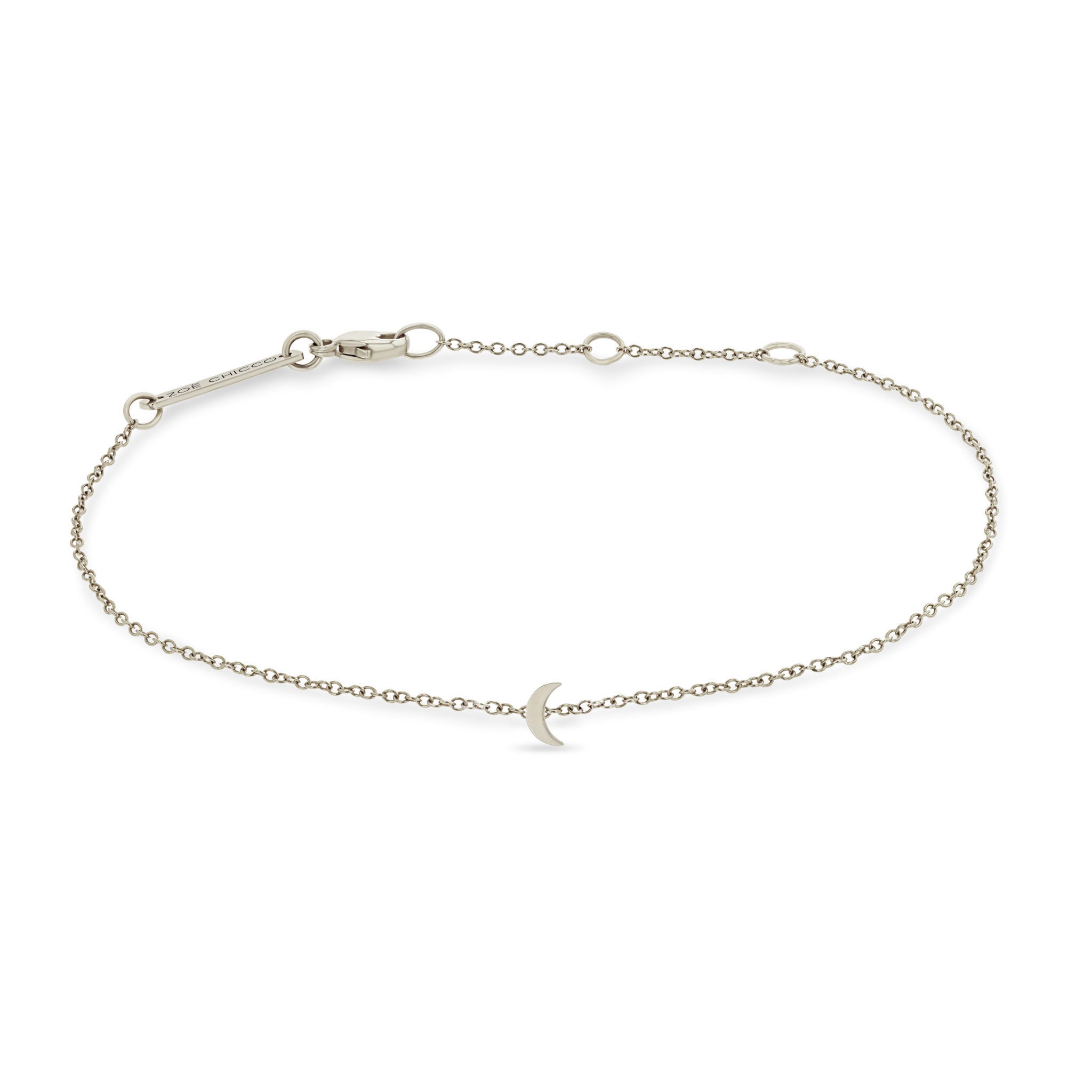 14K Gold Itty Bitty Crescent Moon Bracelet for Women - Dainty Minimalist Jewelry for Everyday Wear & Special Occasions