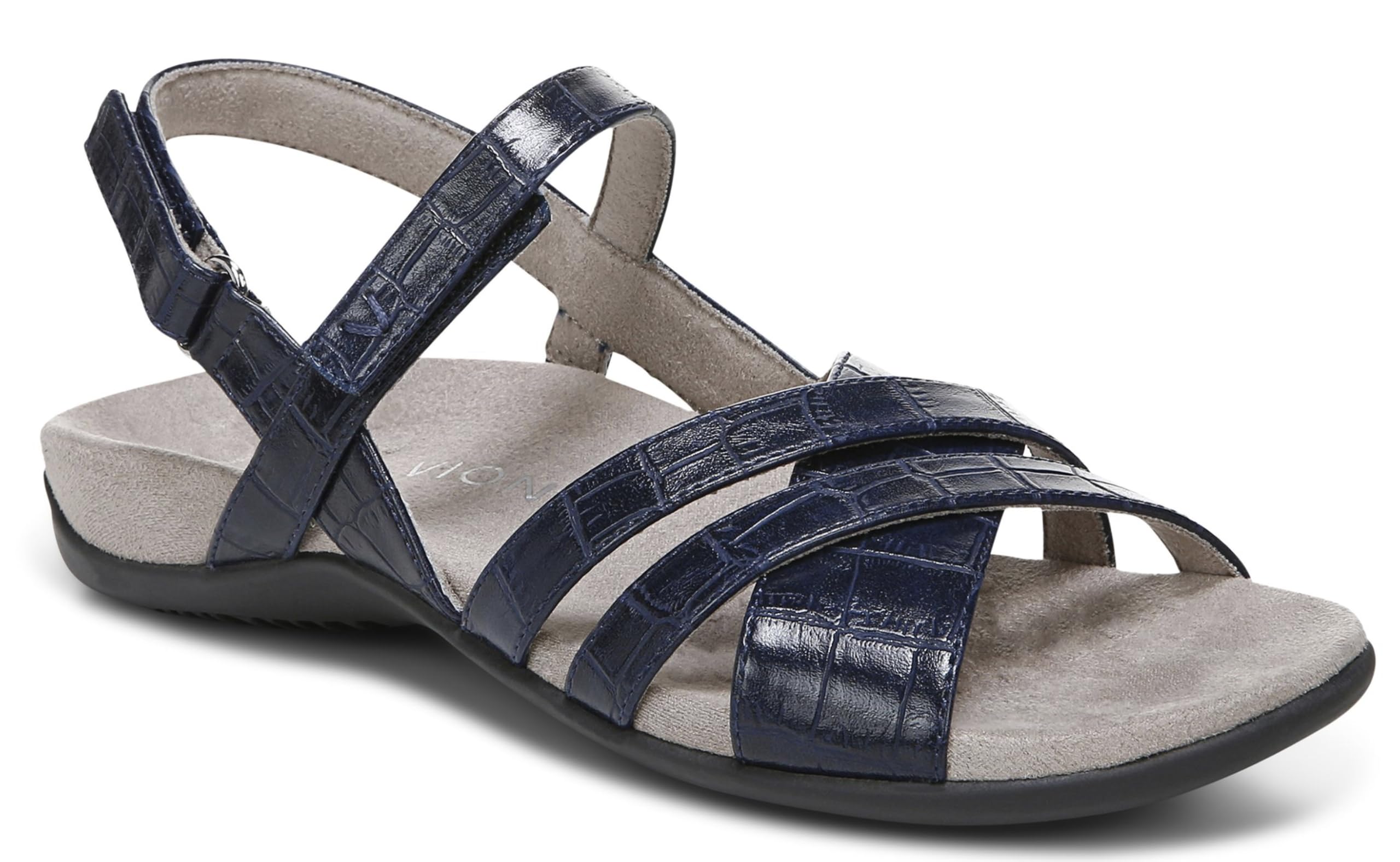 Vionic Women's Mirabi Navy Slip-On Loafers Size 7 - Comfortable Orthotic Support for Plantar Fasciitis & Arch Pain | Perfect for Work, Travel & Casual Wear