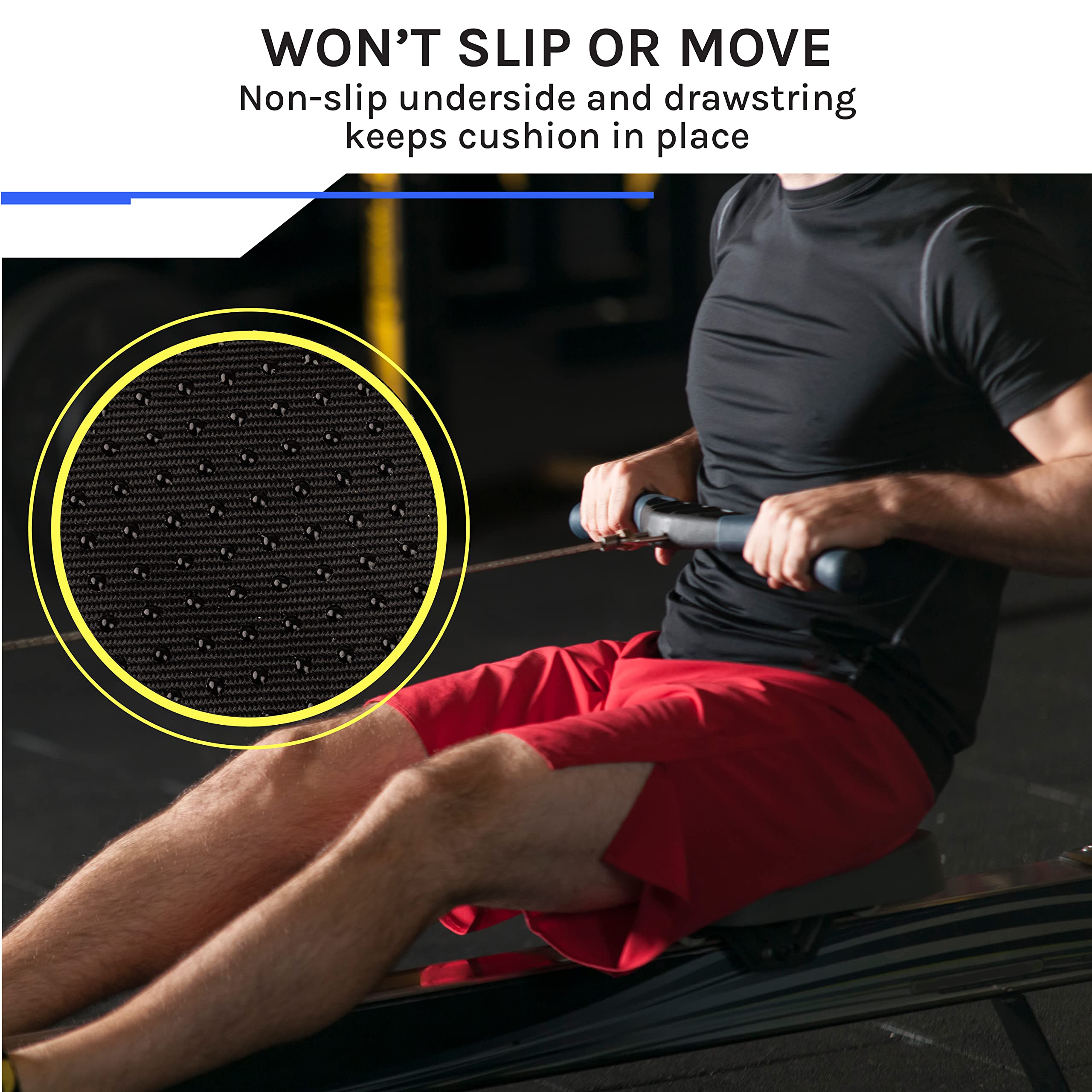 Recumbent Bike Seat Cushion - Gel Exercise Bike Seat Cover for Stationary & Spin Bikes (39.37 x 29.21 cm) - Comfortable Padding for Men & Women - Perfect for Home Gym, Indoor Cycling & Long Workouts