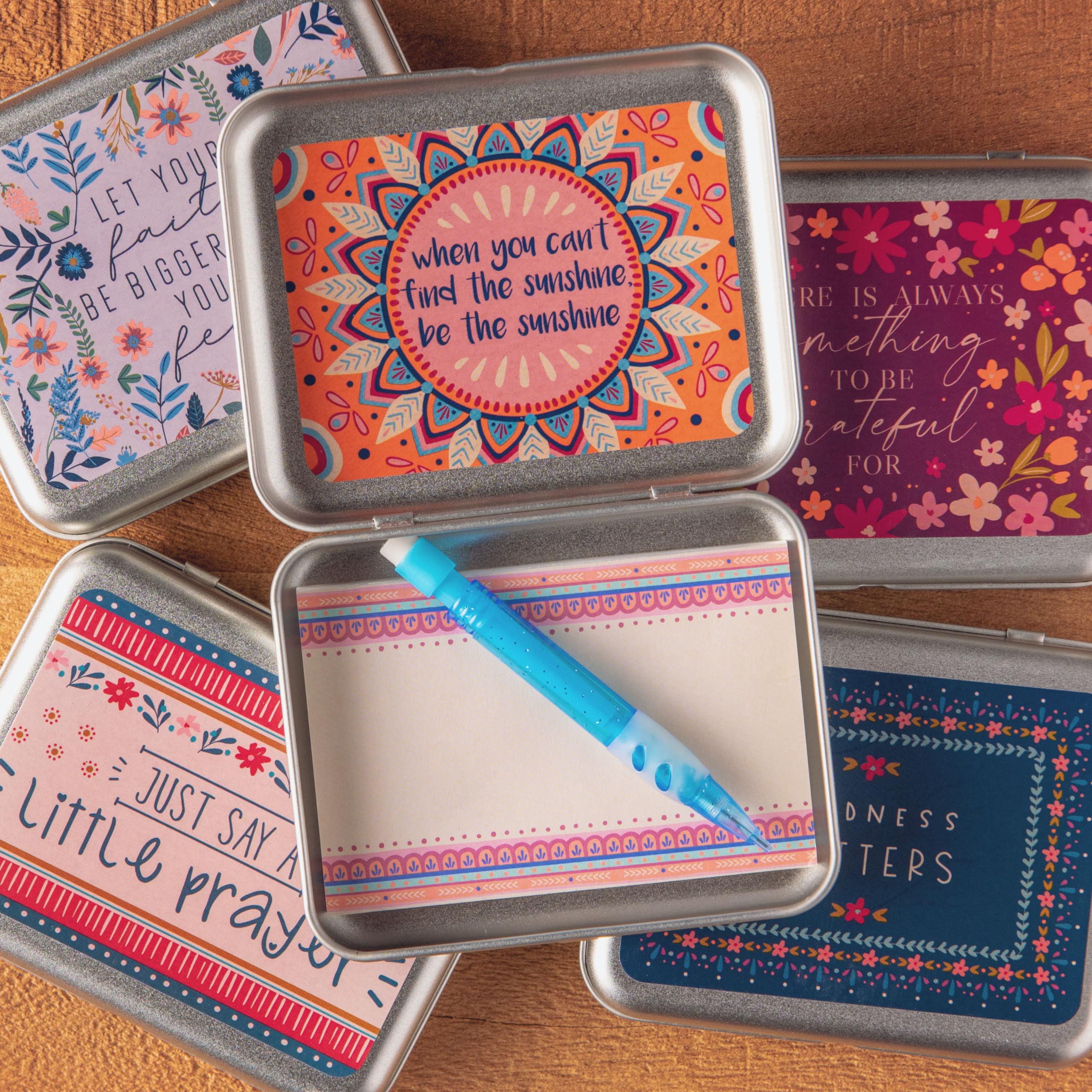 Karma Sentiment Box - Prayer & Encouragement Note Taking Box for Positive Thoughts, Gratitude Journal & Daily Affirmations | Perfect for Meditation, Mindfulness & Spiritual Growth