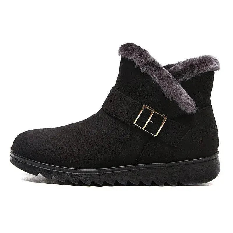 Women's Warm Plush Snow Boots - Waterproof Winter Boots for Women - Cozy Slip-Resistant Snow Shoes for Cold Weather, Hiking & Outdoor Activities