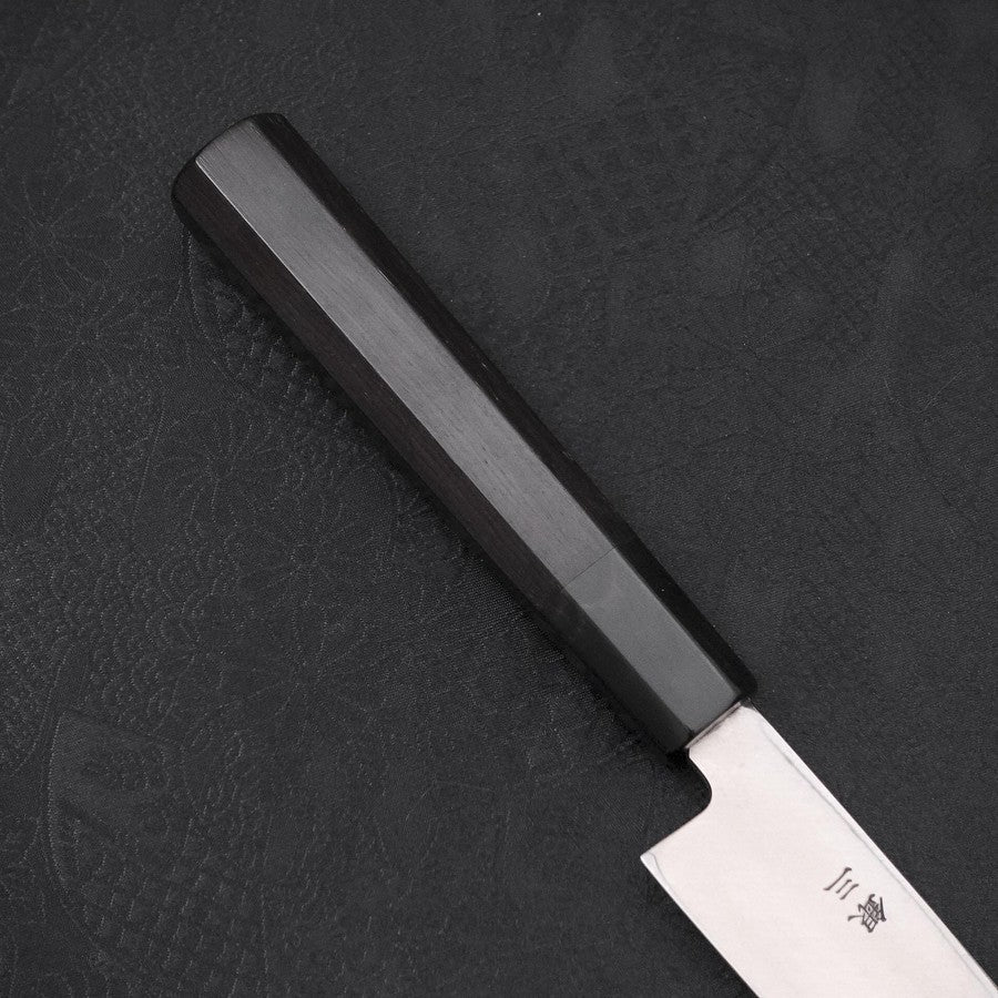 Premium Yanagiba Sushi Knife - Left Hand Silver Steel #3 Kasumi Buffalo Ebony Handle 210mm - Perfect for Sushi Chefs & Japanese Cuisine Lovers