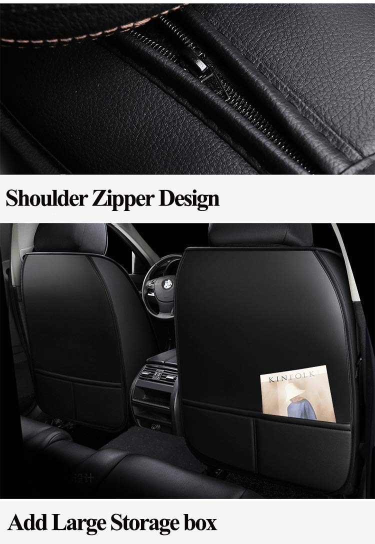 Premium FHJBP Car Seat Covers Full Set - Front & Rear Universal Fit Auto Cushion Protectors (Coffee Brown) | Comfort & Style for Sedans, SUVs, Trucks