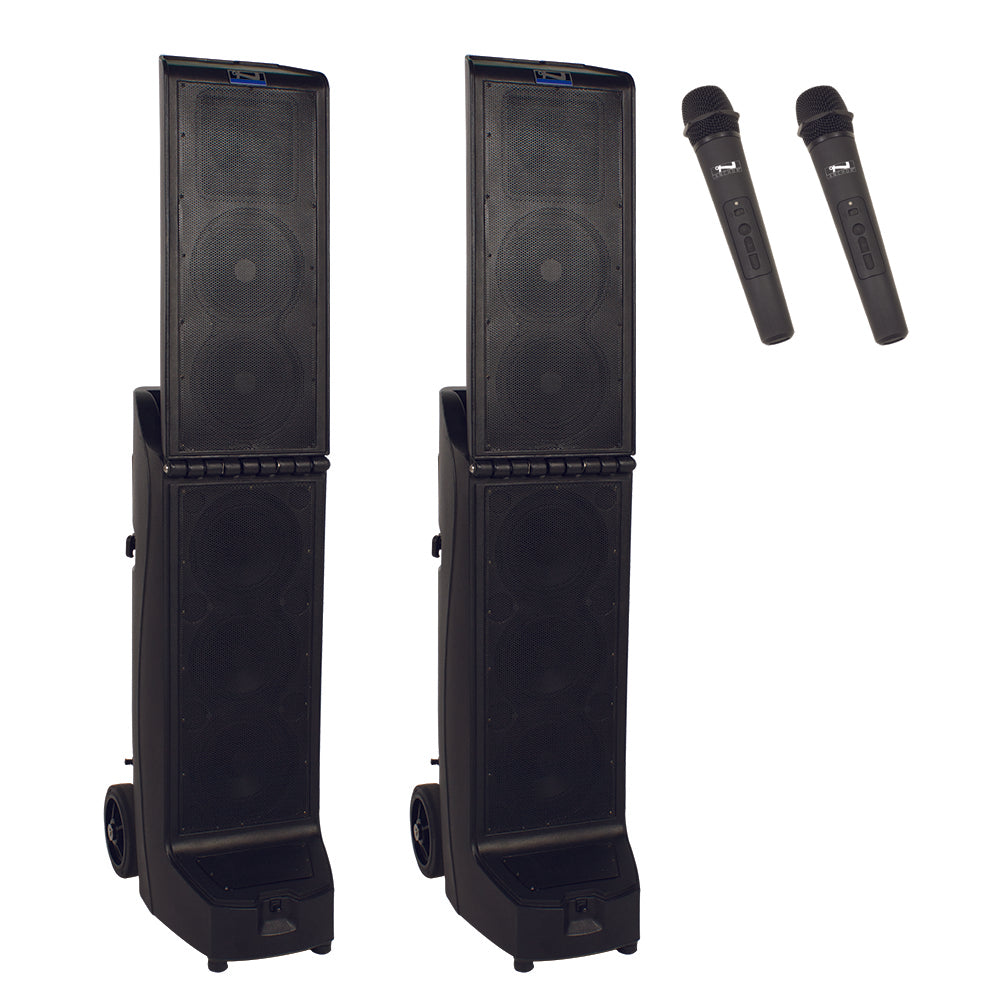 Anchor Audio Bigfoot XU2 & RU2 Portable PA System with 2 Wireless Mics | Outdoor Events, Weddings & Live Performances