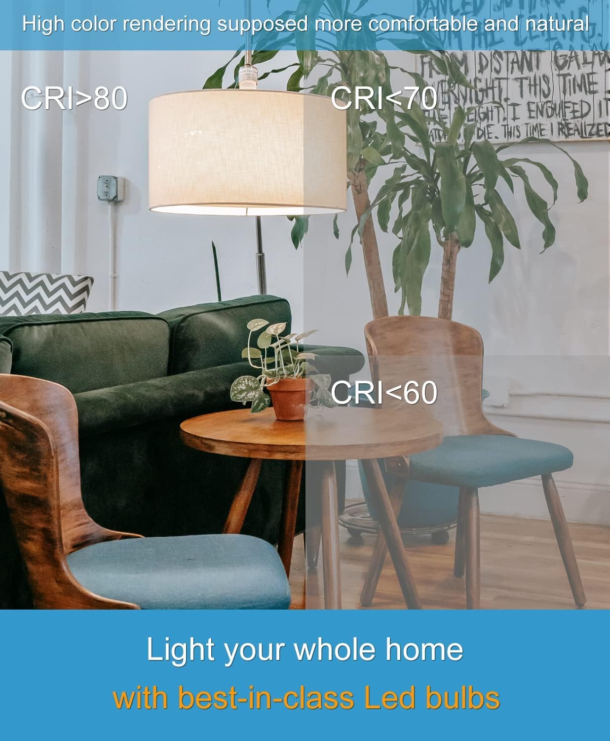 Youtime 3-Way Light Bulbs 30/70/100W Equivalent, 3000K Soft White, A19 LED Bulbs (6W/10W/15W), E26 Base, Energy Efficient & Safe - Perfect for Bedroom, Living Room & Office Lighting (2-Pack)