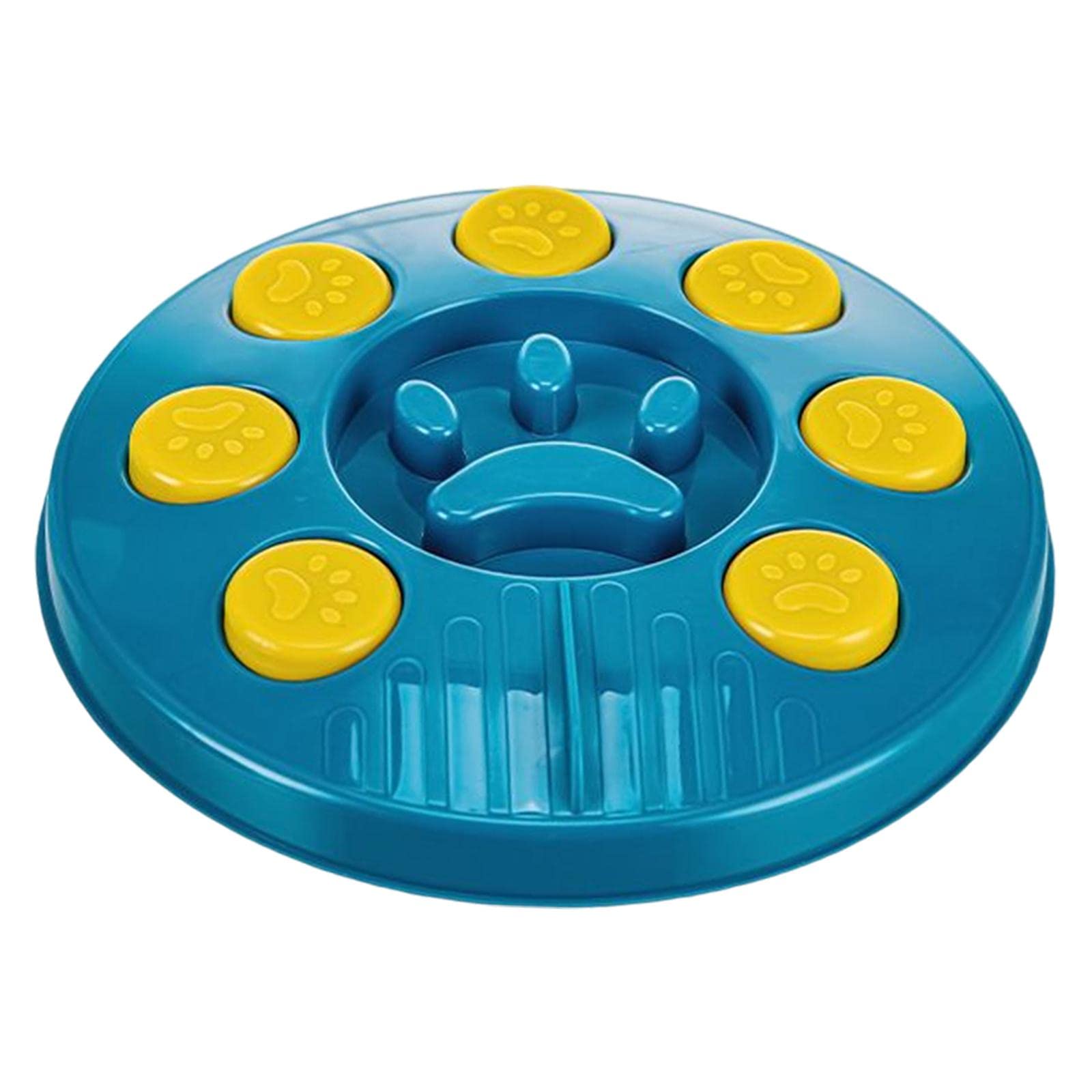 SM SunniMix Interactive Dog Puzzle Toy - Slow Feeder Bowl for Small & Large Dogs - Anti Choking Design for Safe Play - Mental Stimulation & IQ Training - Blue - Perfect for Mealtime Fun & Boredom Relief