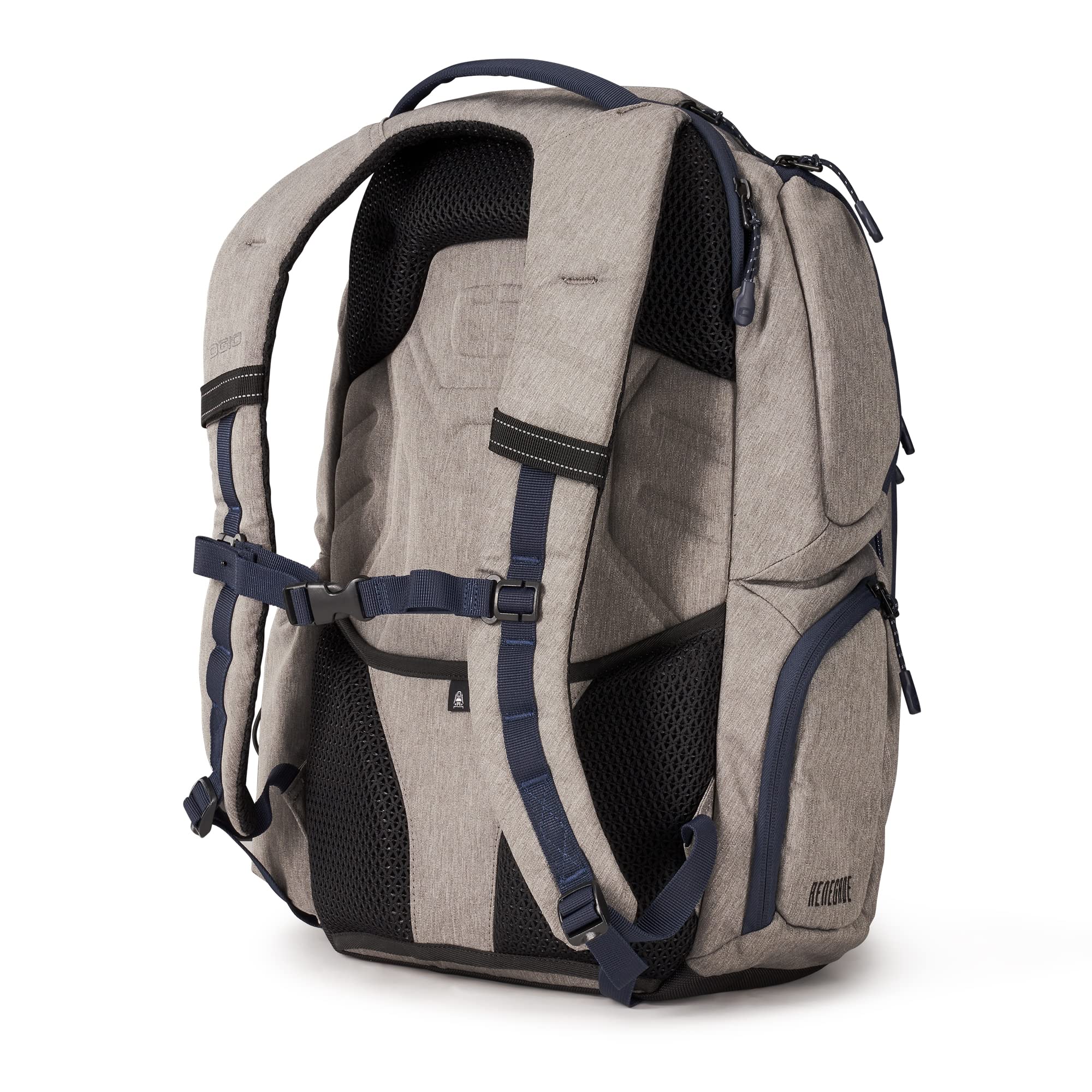 OGIO Renegade PRO Backpack - Durable Heather Gray Medium Laptop Backpack for Work, Travel & Outdoor Adventures | Water-Resistant & Spacious Design