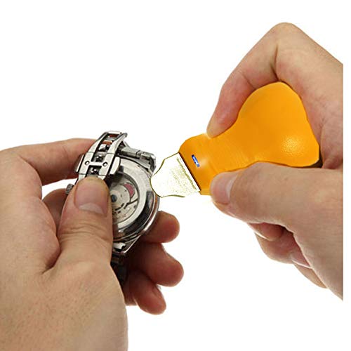Professional Watch Back Case Opener Tool - Push Type Knife for Watch Repair & Maintenance | Perfect for Watchmakers, Jewelers & DIY Enthusiasts | Watch Battery Replacement, Case Opening & Repair Scenarios