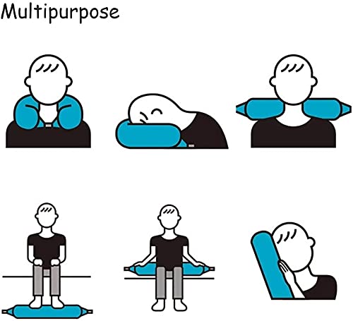 Memory Foam Travel Neck Pillow for Airplane Sleeping - Adjustable Support with Storage Bag, Sleep Mask & Earplugs - Prevents Head from Falling Forward - Perfect for Long Flights, Road Trips & Commuting