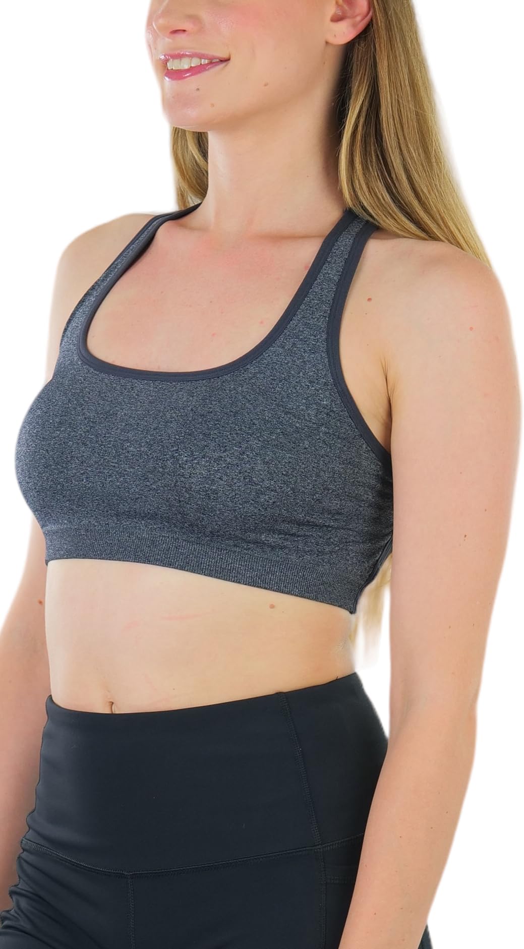 ToBeInStyle Women's Seamless Supportive Wire-Free Sports Bras & Bralettes - Comfortable Yoga, Gym & Lounge Wear for Active Women