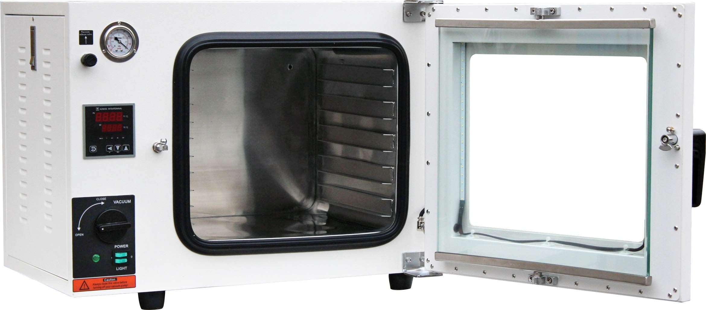 150C ECO 1.9 Cu Ft Vacuum Drying Oven with LED Display - 1 Year Warranty - Perfect for Lab, Electronics, and Food Dehydration
