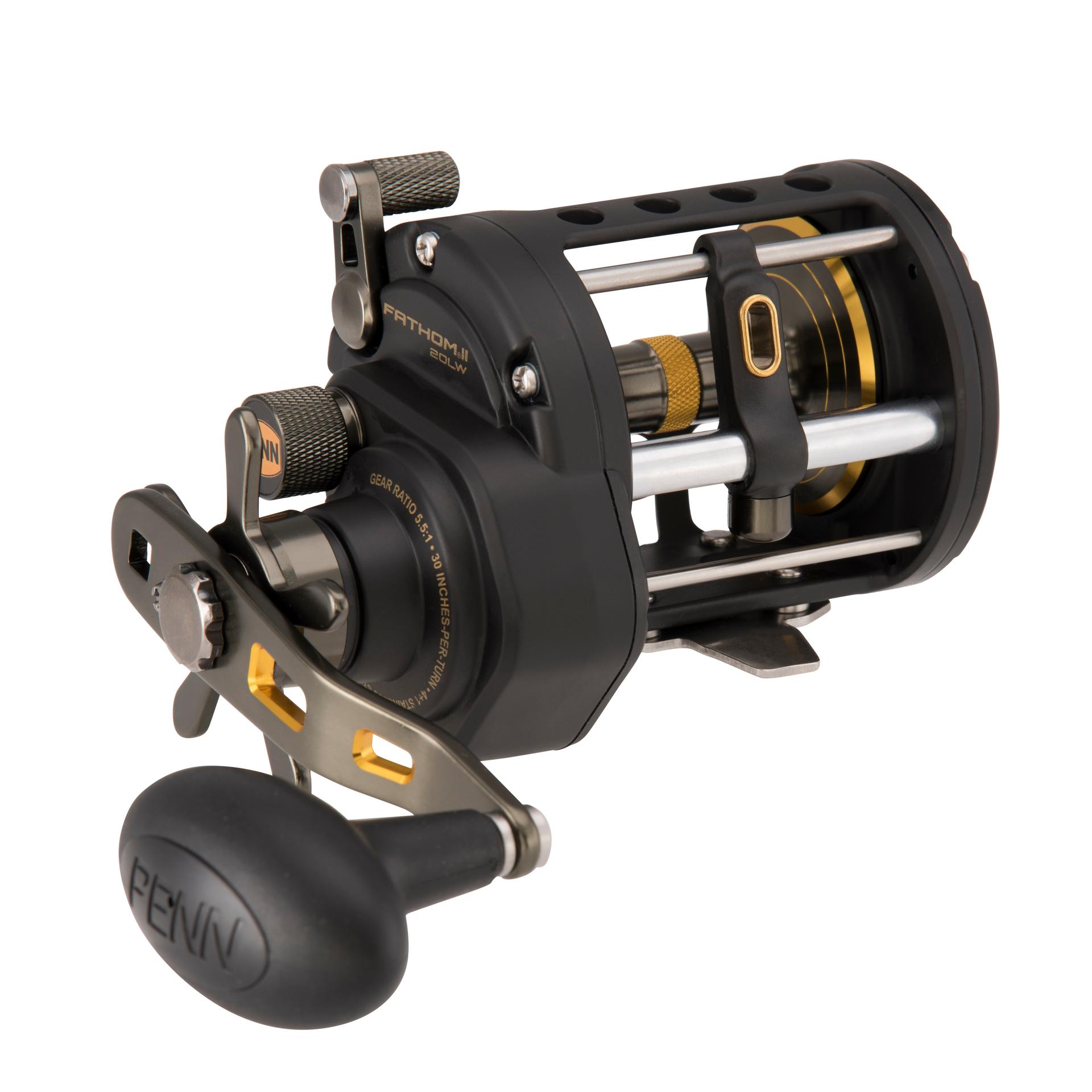 PENN Fathom™ II Level Wind Conventional Fishing Reel - Saltwater & Freshwater Use for Offshore, Surf & Pier Fishing