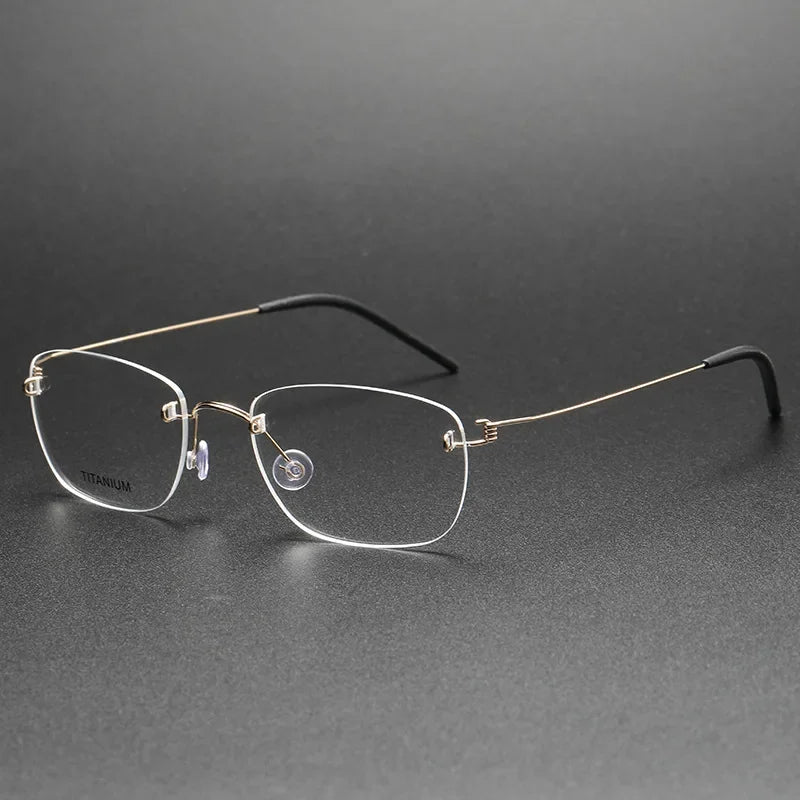Aror Women's Rimless Square Screwless Titanium Eyeglasses 4297 - Lightweight & Durable Glasses for Work, Reading & Everyday Use