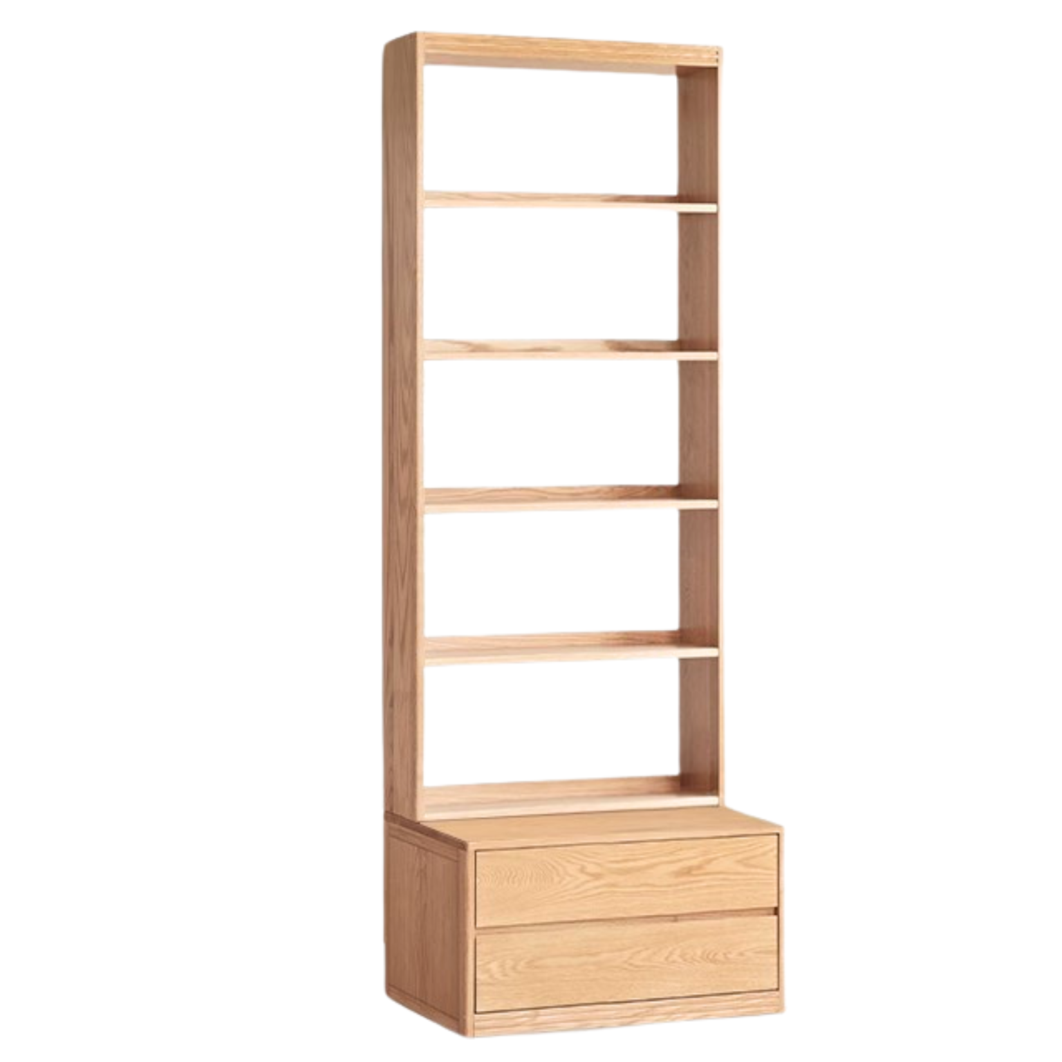 31.5x20.9x85.4 inch / 80x53x217 сm / Natural Wood Color / Bookcase