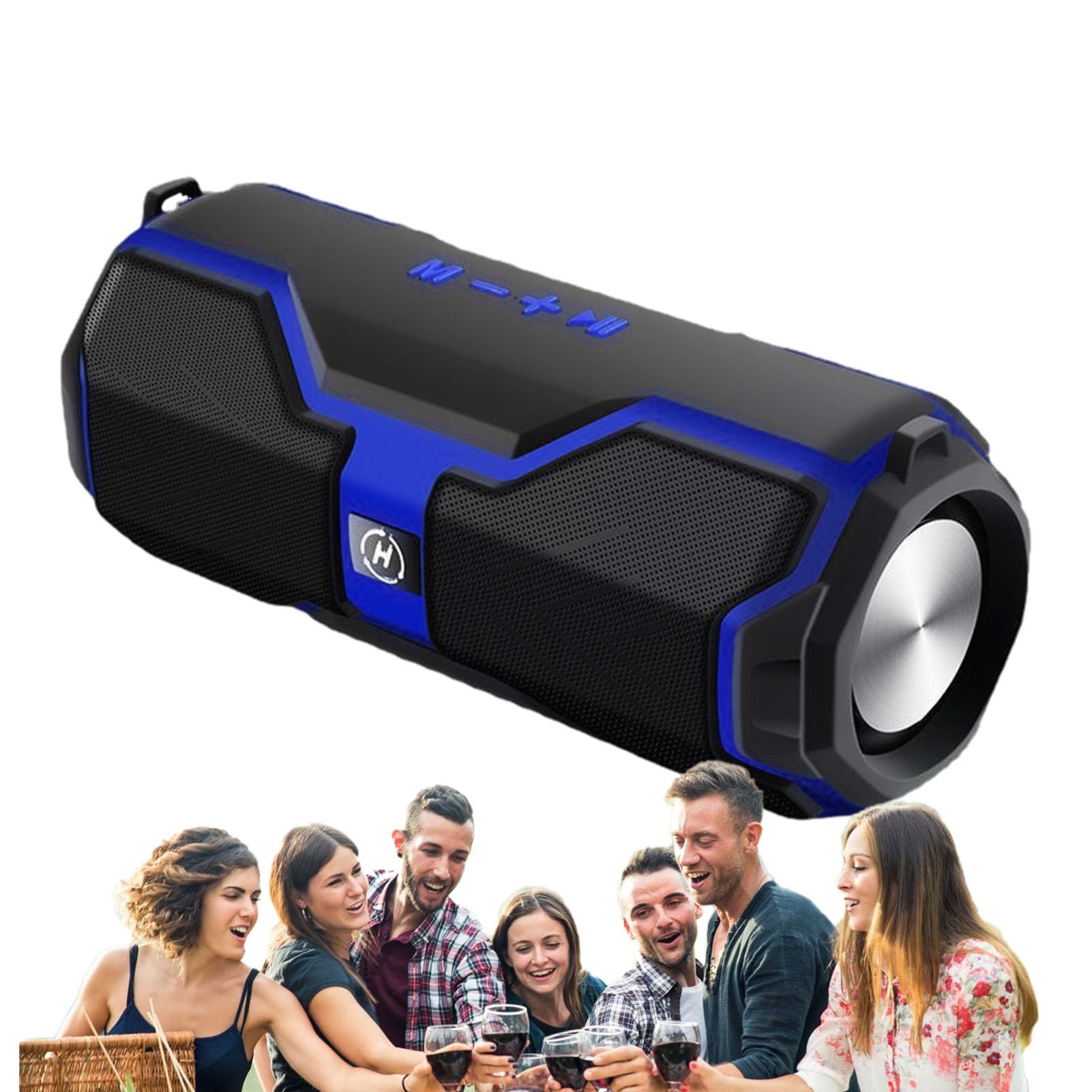 TILEZE Loud Wireless Speakers with Rechargeable Subwoofer, Weatherproof Portable Boombox for Camping, Beach, Shower, Home, and Outdoor Parties | Perfect for Indoor, Travel, and Event Use