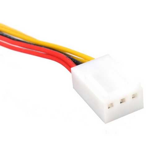 3 Pin PC Case Fan Power Splitter Cable - 1 Female to 2 Male Adapter 15cm - Perfect for Computer Cooling & Cable Management