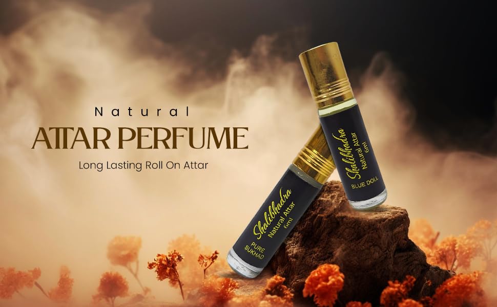 Shalibhadra Ambar Attar Perfume for Men & Women | 100% Alcohol-Free Arabic French Blend | Long-Lasting Roll-On Eau De Parfume (6ml) | Perfect for Daily Wear, Special Occasions & Gift Giving