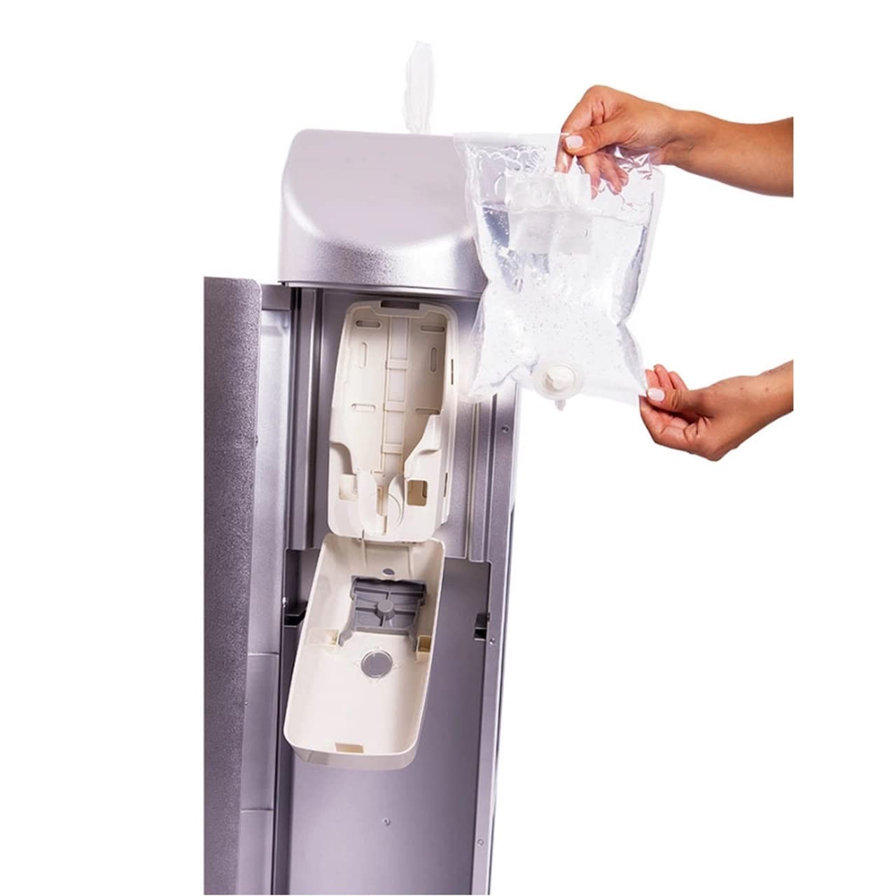 Zogics 60% Alcohol Hand Sanitizer Gel Refill - 1000mL Bulk Sanitizer Refill for Dispensers | Case of 8 | Ideal for Offices, Schools, Hospitals & Public Spaces