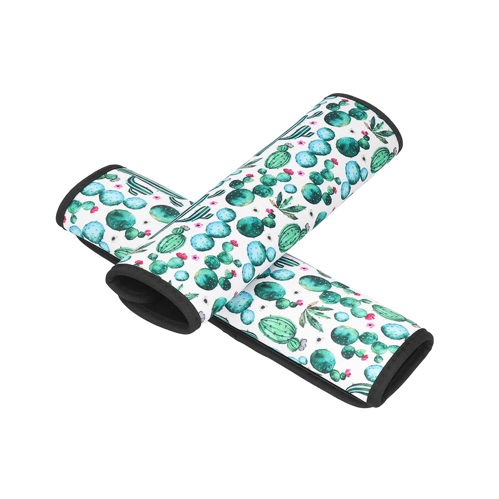 Akozon 2-Pack Universal Car Seat Belt Shoulder Pads - Soft Cushion Cover with Cactus Design for Comfort & Safety | Perfect for Long Drives, Road Trips & Daily Commuting