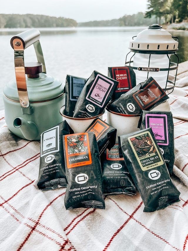 Hazelnut Flavored Coffee Sampler - Light-Medium Roast, 1.75oz Try Me Size | Coffee Beanery | Perfect for Office, Home Brewing & Gifts