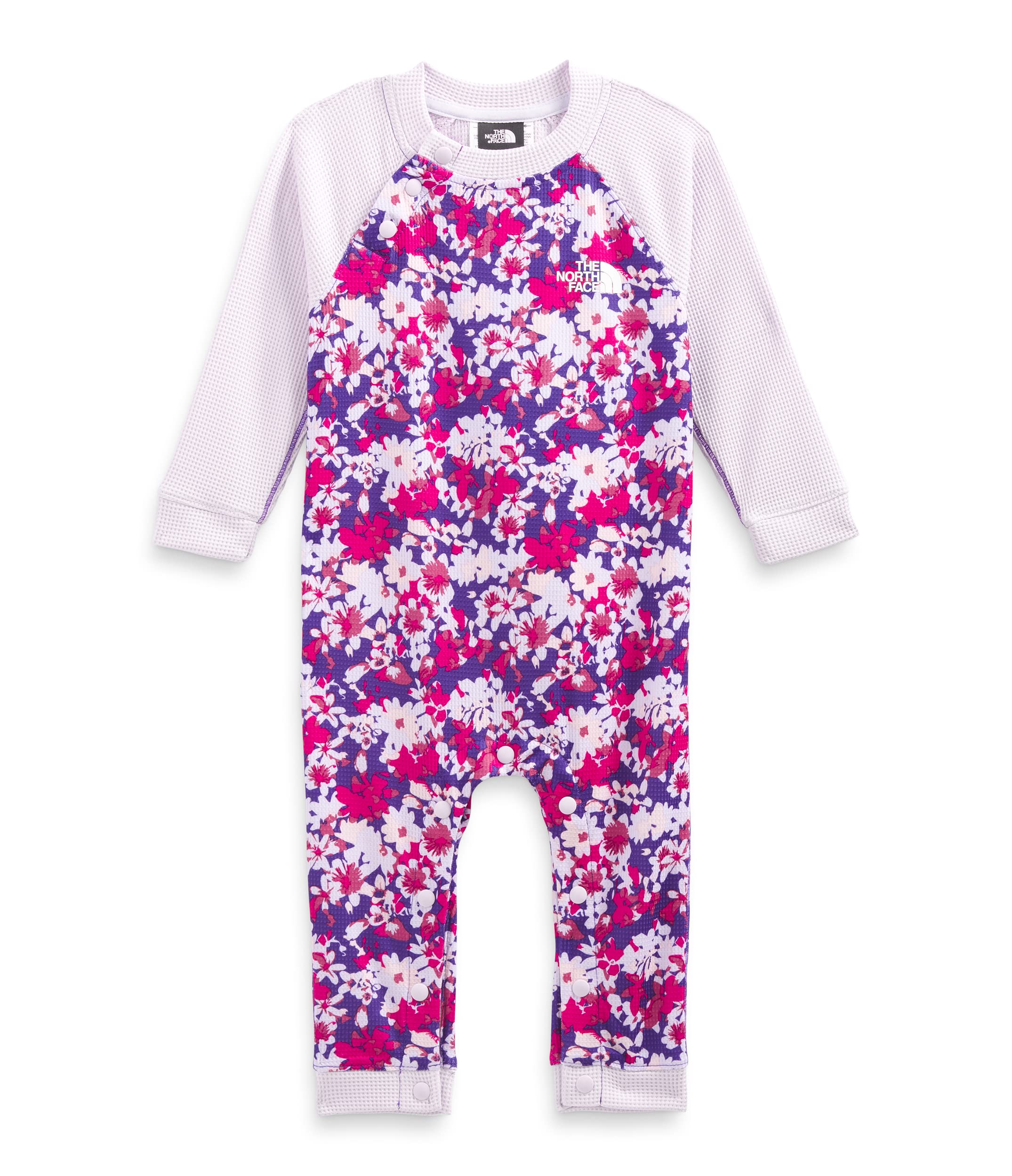 The North Face Baby Waffle Baselayer One-Piece - Thermal Infant Bodysuit for Cold Weather - Perfect for Winter Outings, Snow Play & Outdoor Adventures