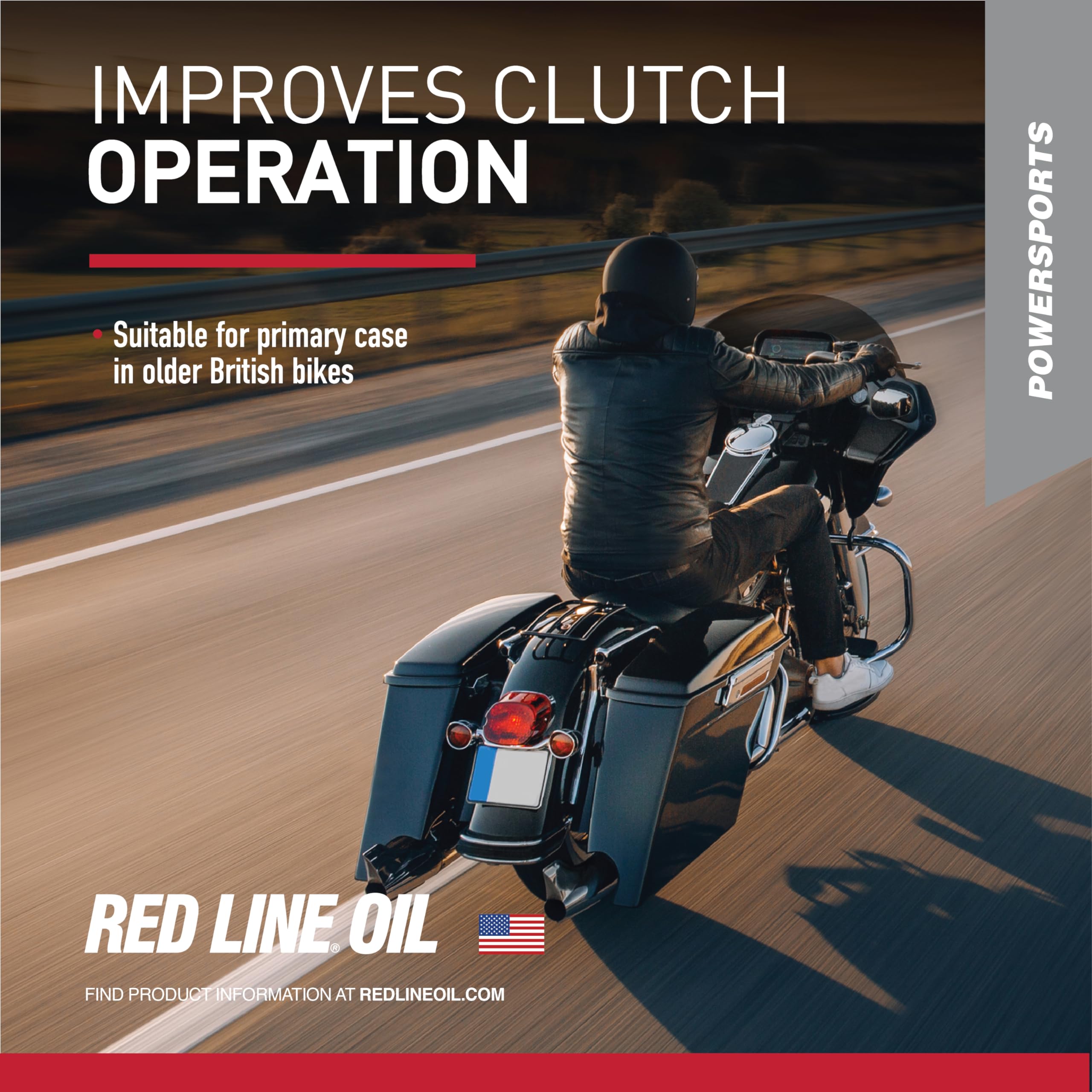 Red Line 42904 V-Twin Primary Case Oil - 1 Quart (12 Pack) - High Performance Synthetic Oil for Harley-Davidson, UTVs, ATVs & Sportbikes - Ideal for Engine Protection & Smooth Shifting in Extreme Conditions